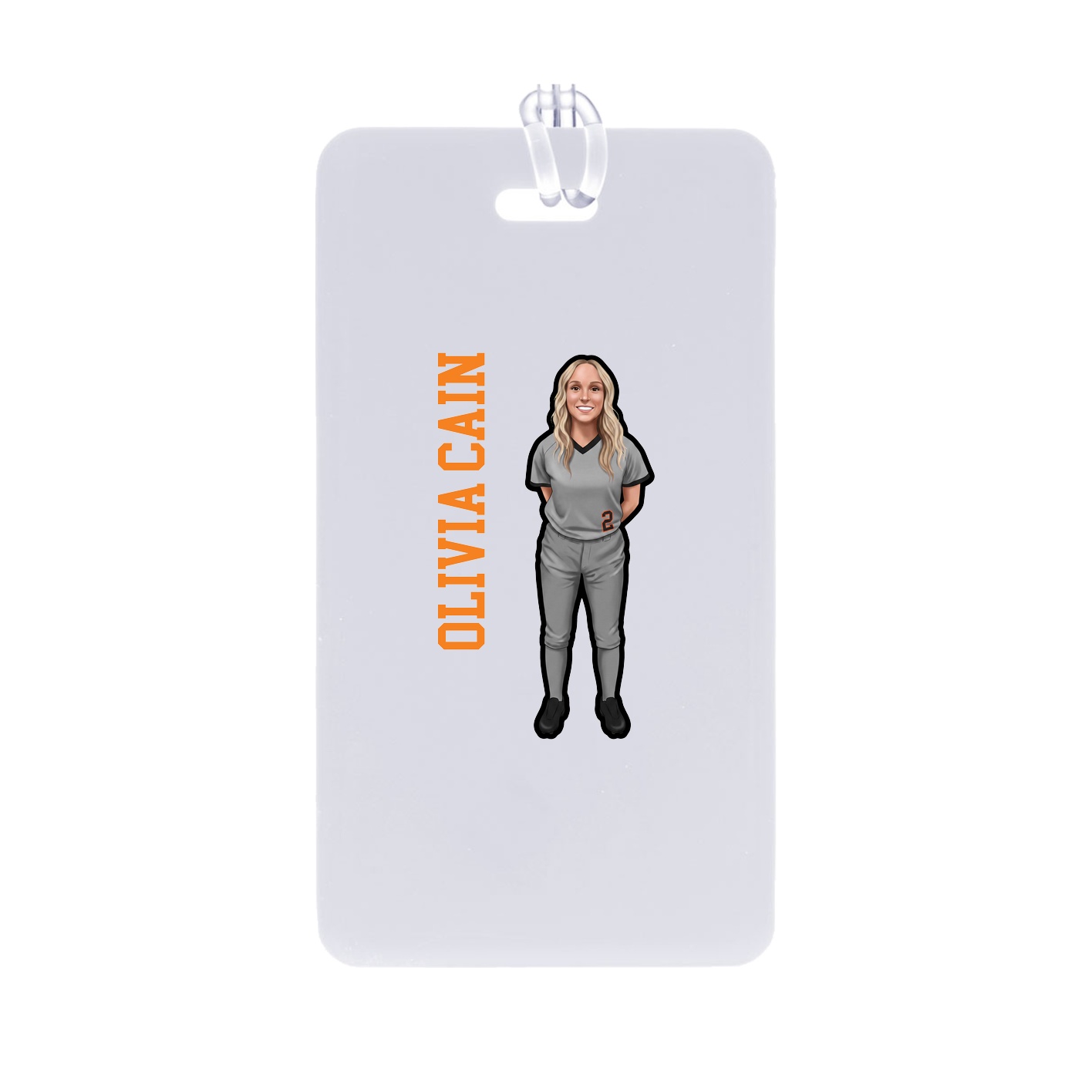Bag Tag — Name Vertical in Classic