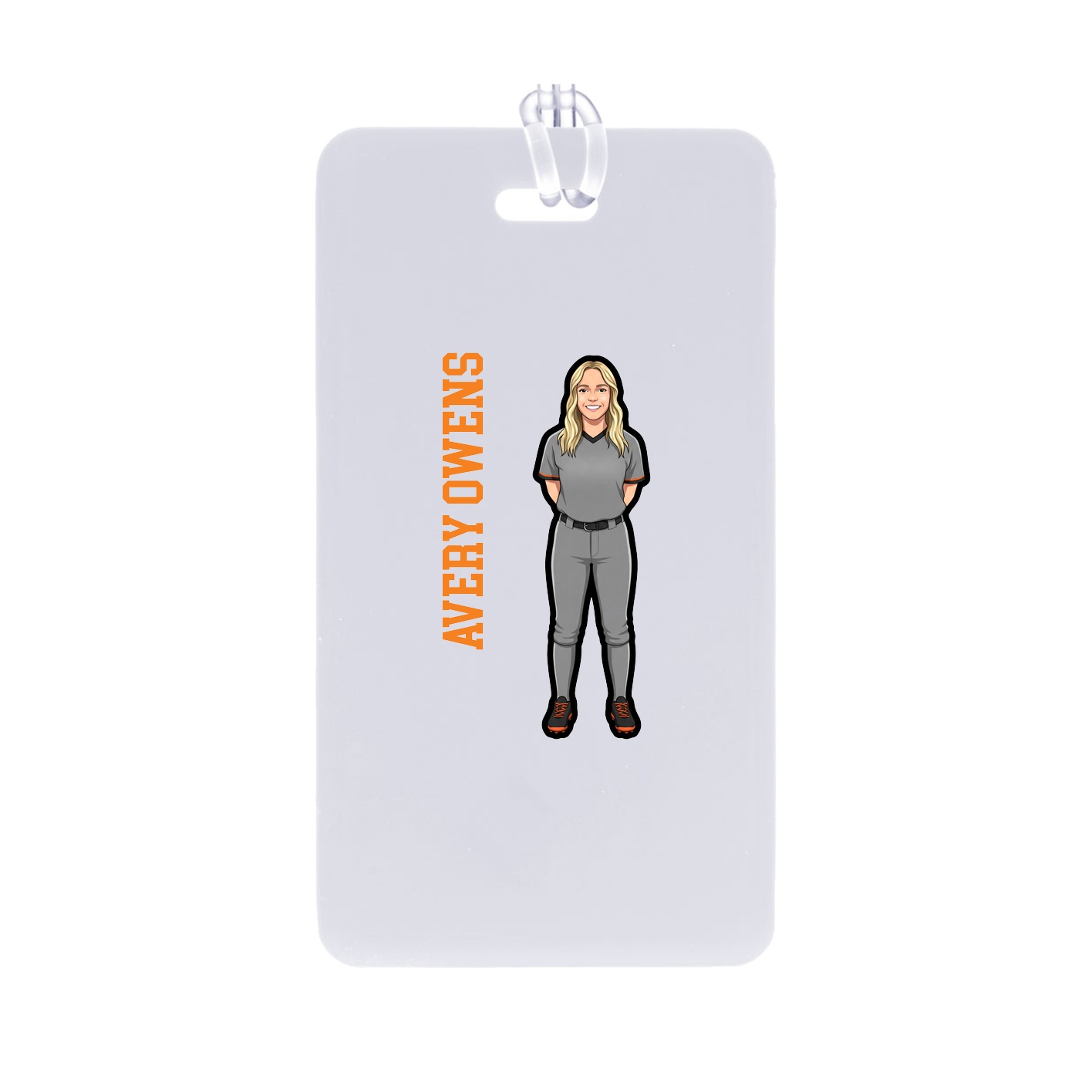 Bag Tag — Name Vertical in Classic