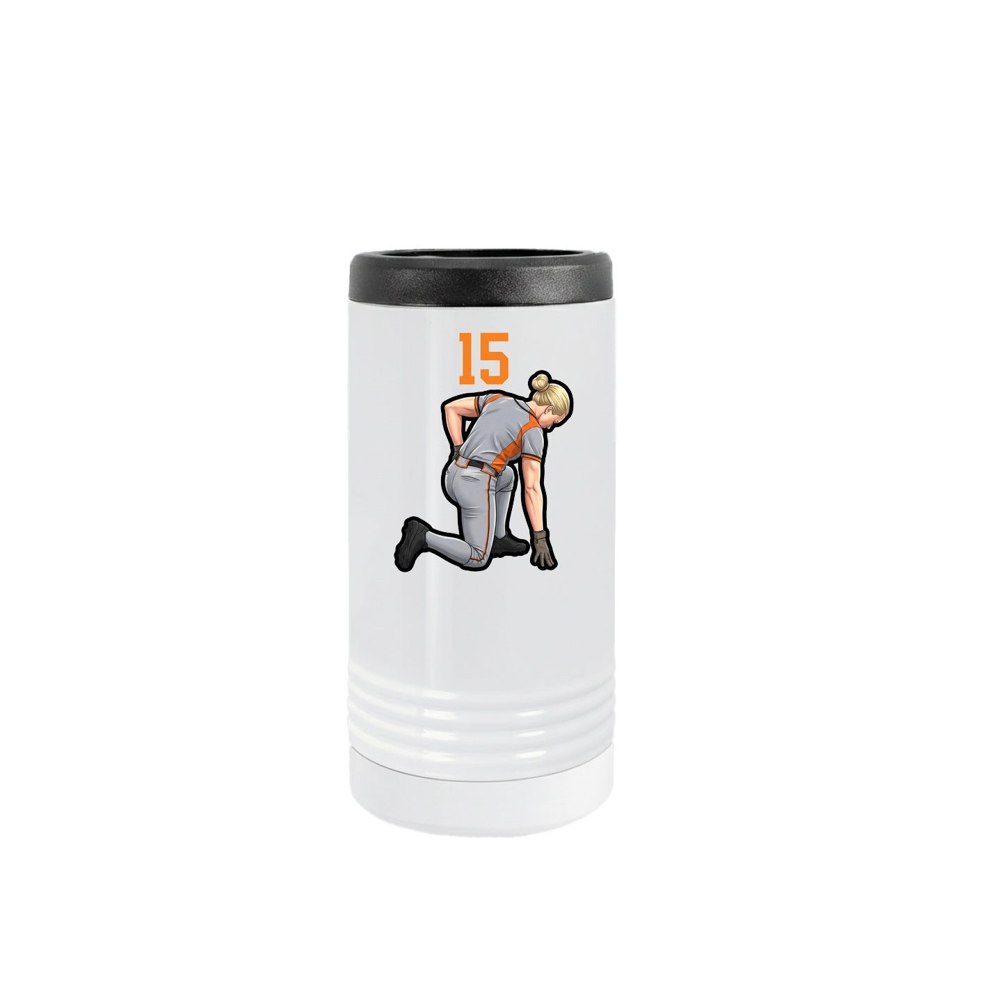 Slim Beverage Holder — Number Top in White