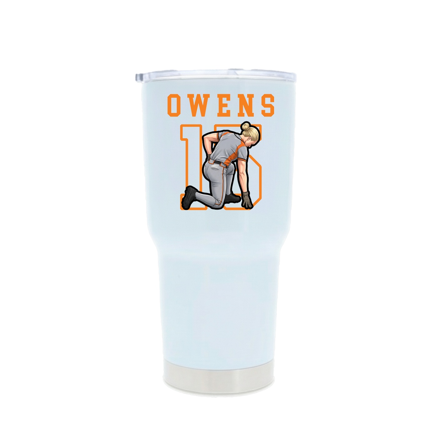30oz Stainless Steel Tumbler — Shirsey in White