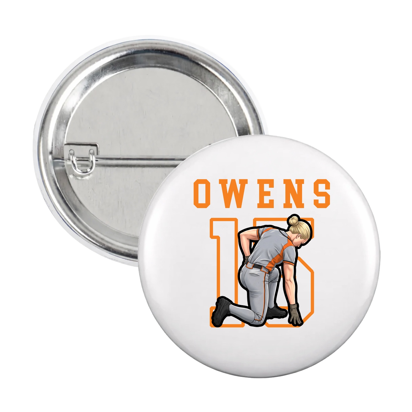 Game Day Button — Shirsey in White
