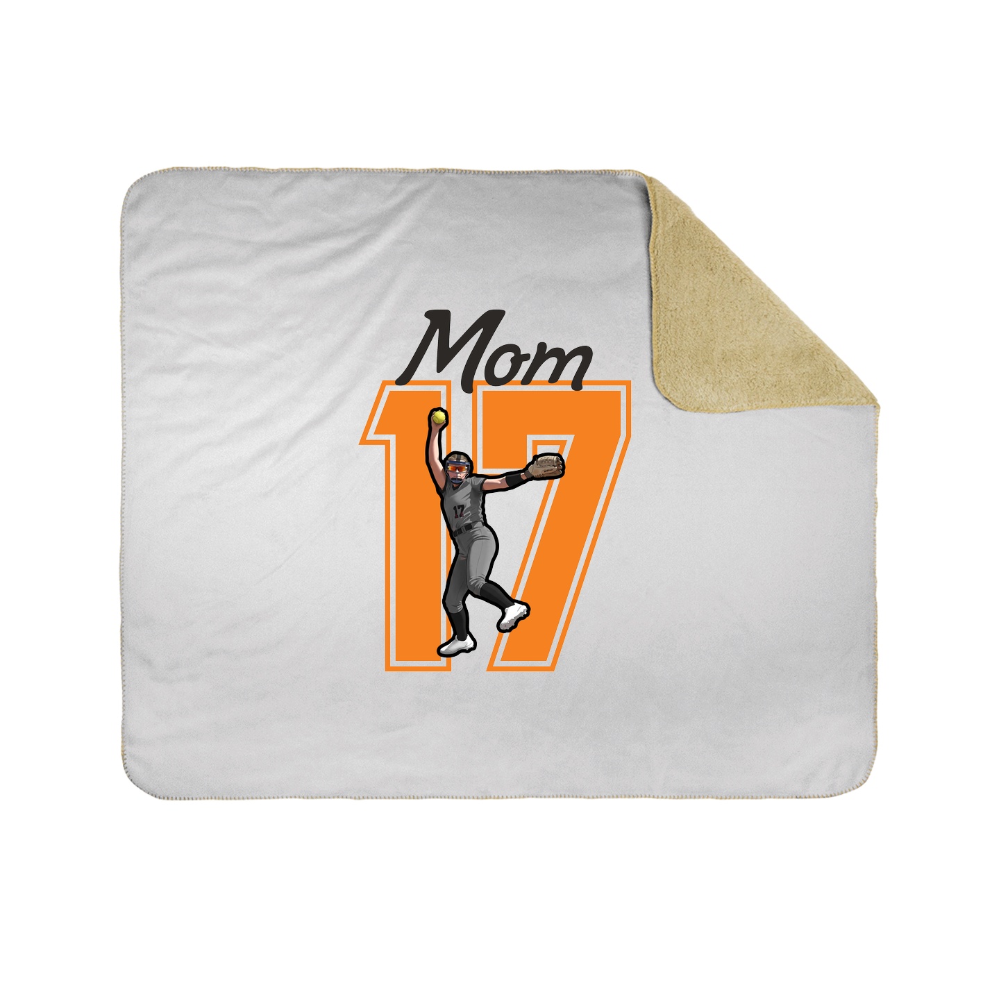 Throw Blanket — Mothers Day Shirsey in White