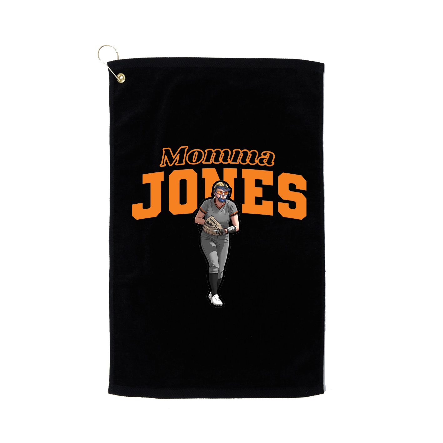 Golf Towel — Mothers Day Block in Black