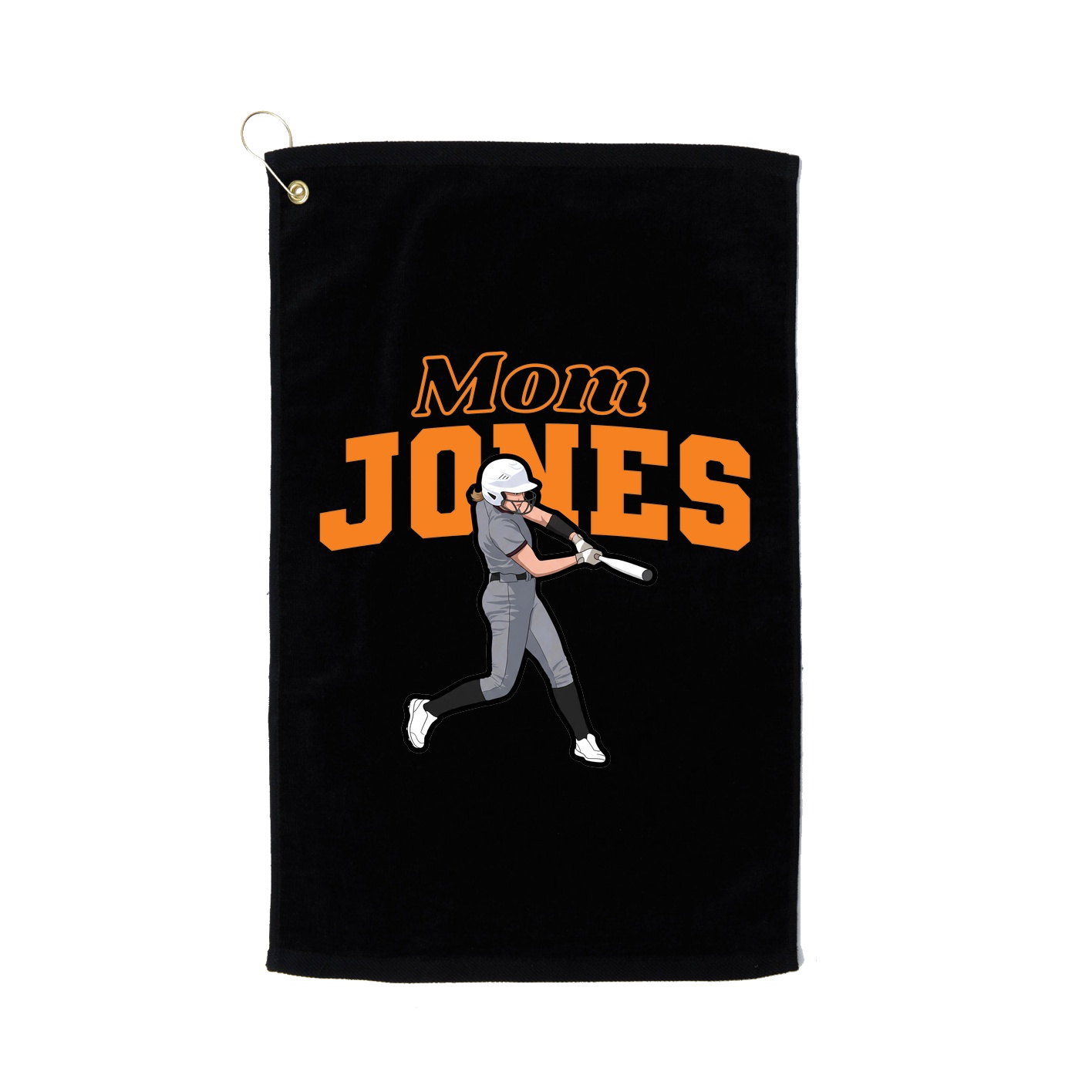 Golf Towel — Mothers Day Block in Black