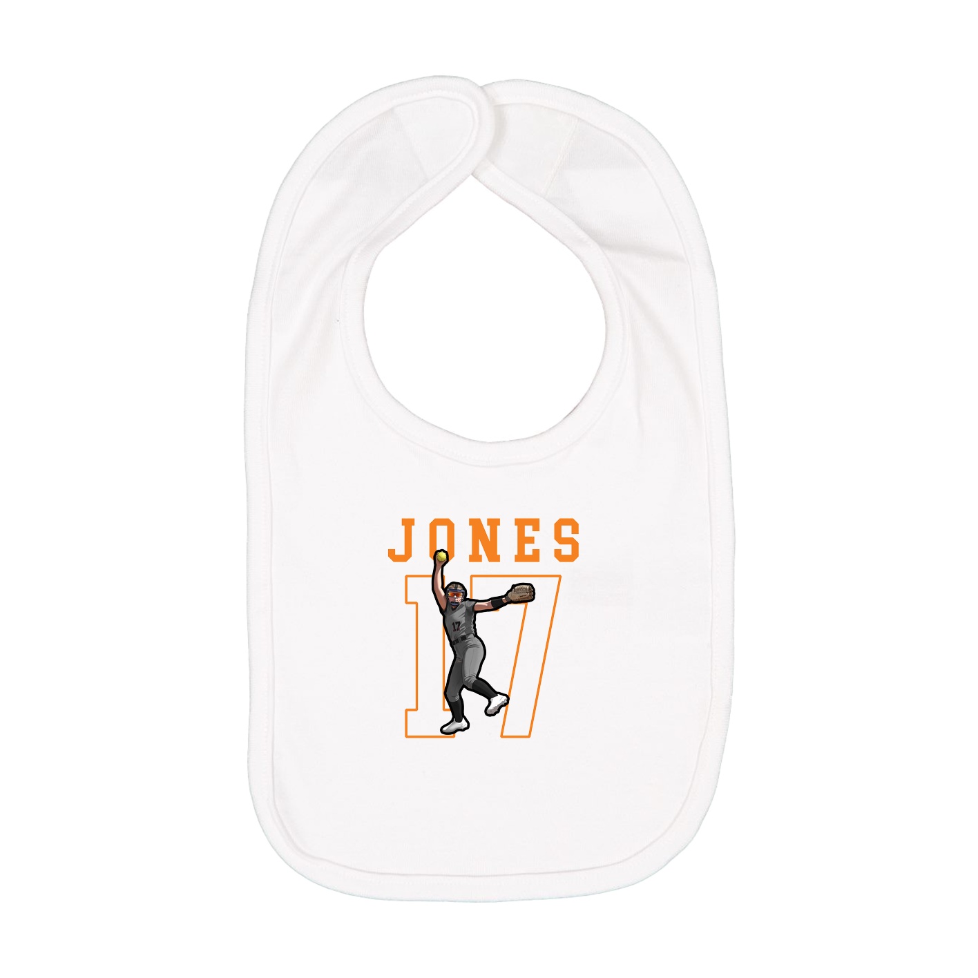 Infant Bib — Shirsey in White