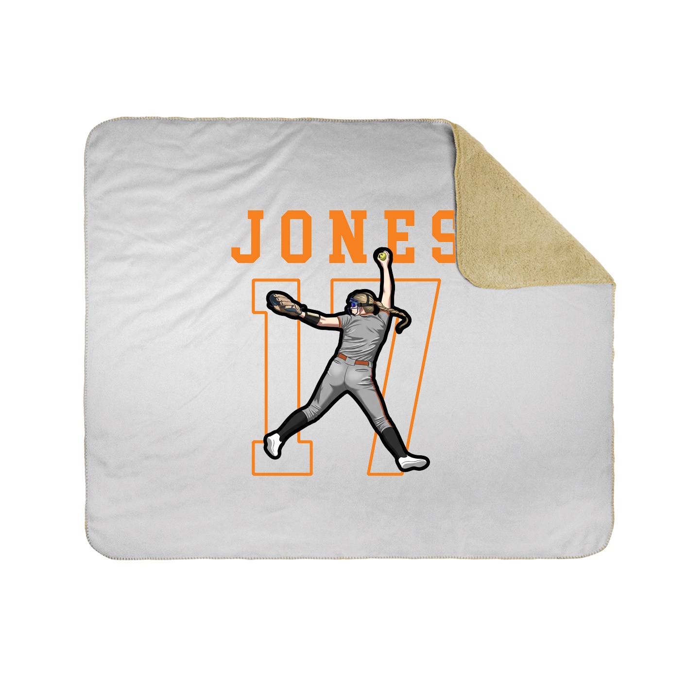 Throw Blanket — Shirsey in White