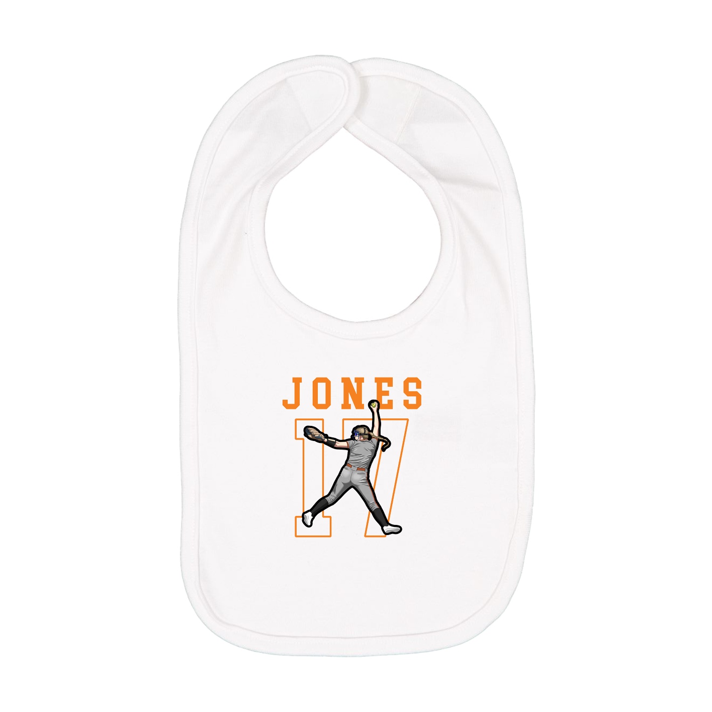 Infant Bib — Shirsey in White