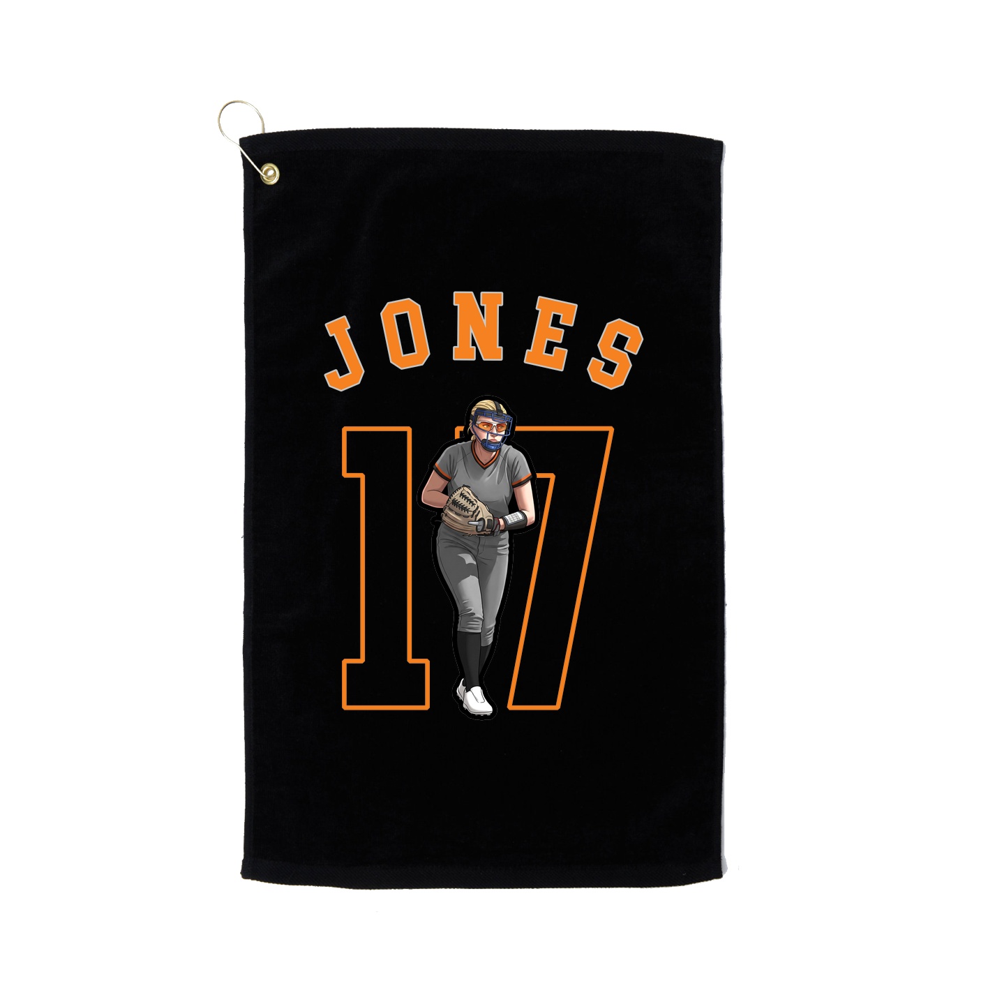 Golf Towel — Shirsey Arch in Black