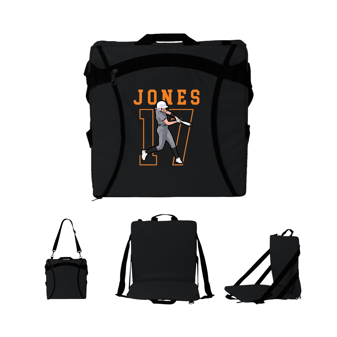 Folding Stadium Seat — Shirsey in Black