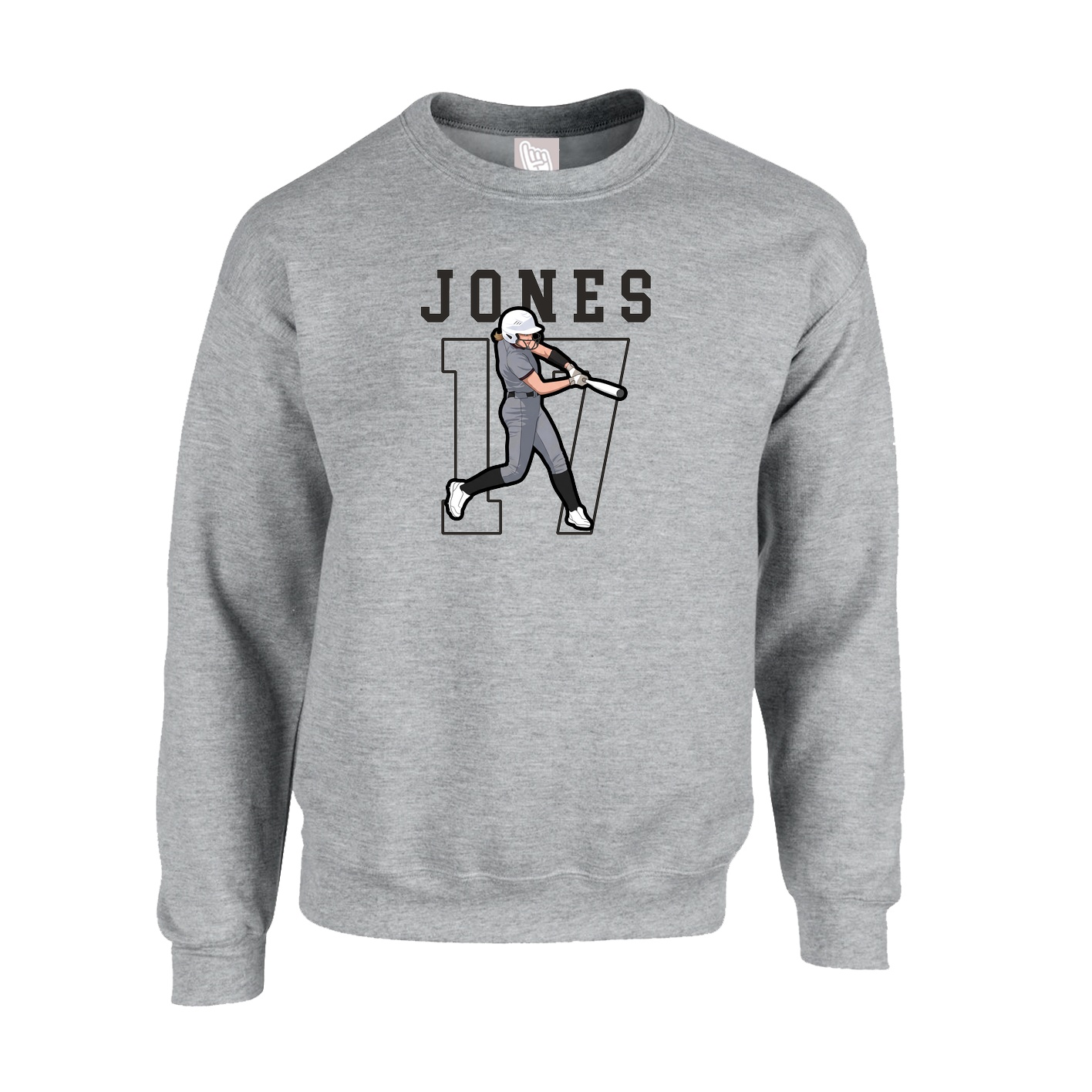 Fleece Crew — Shirsey in Grey