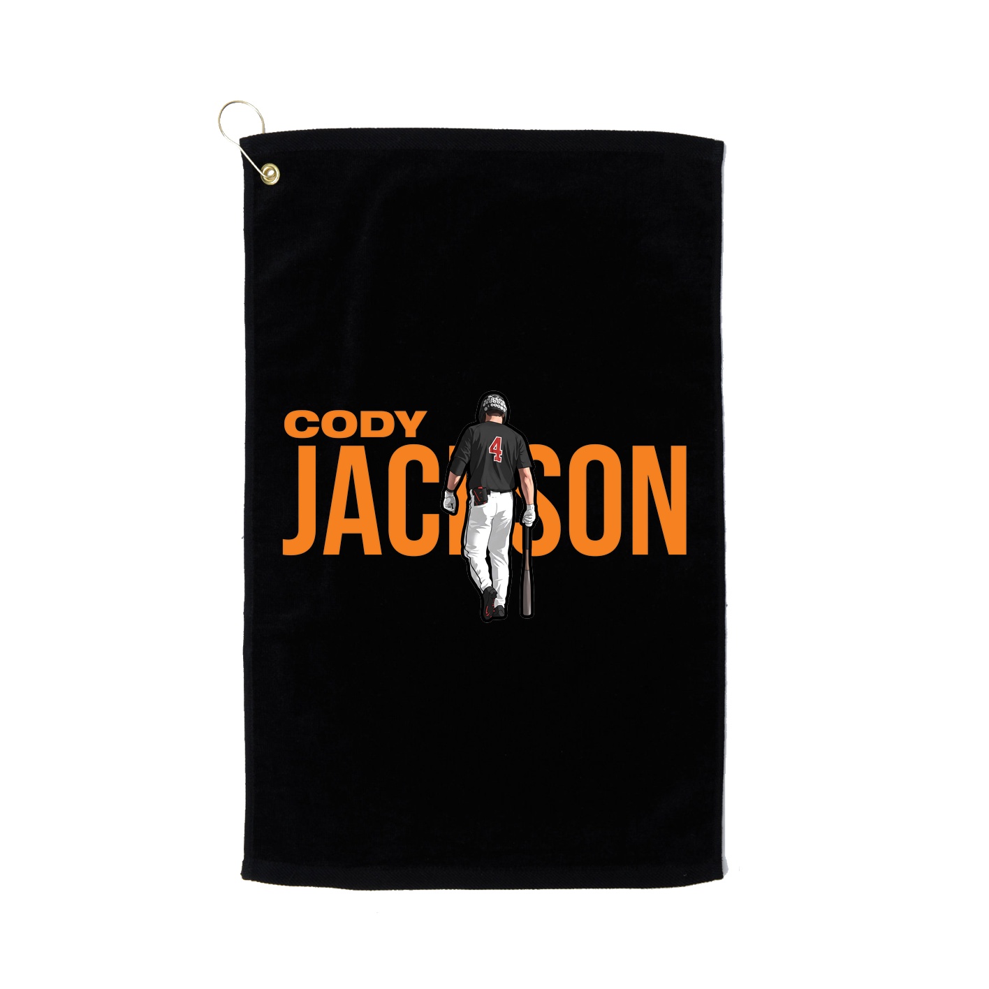 Golf Towel — Player Name in Black