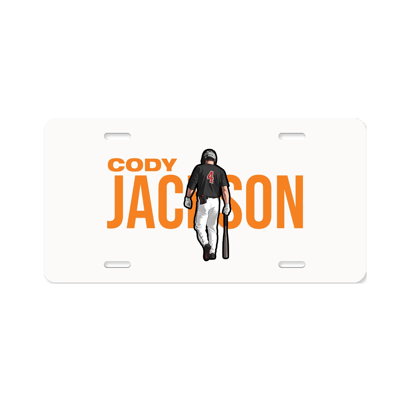 License Plate — Player Name in Classic
