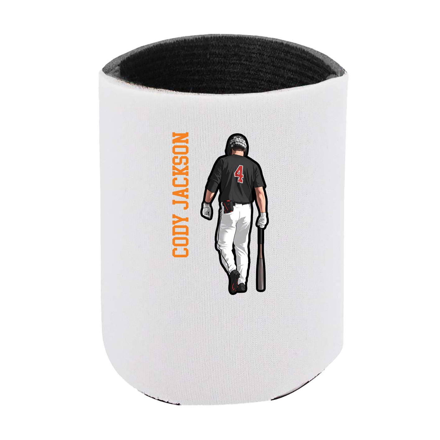 Can Holder — Name Vertical in White