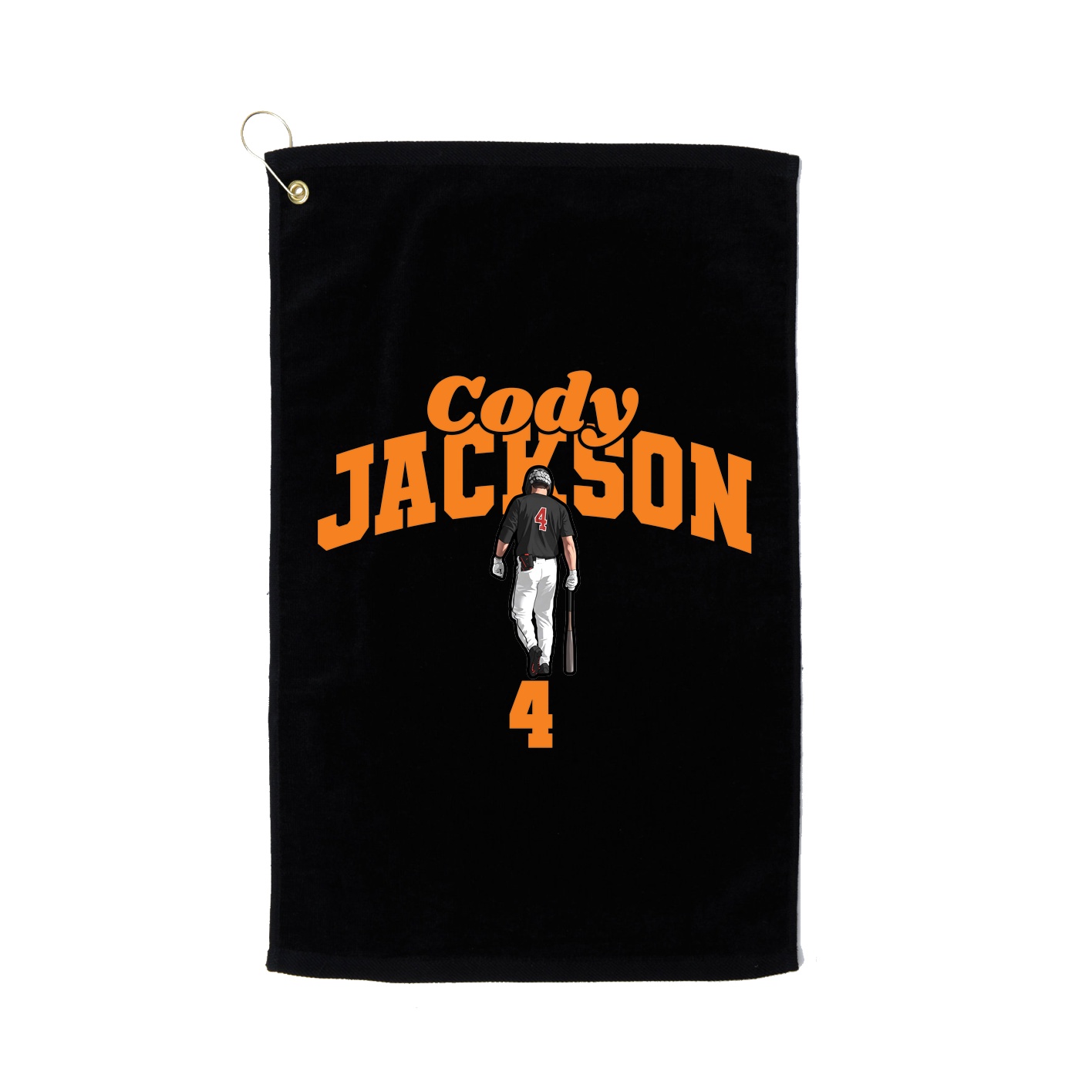 Golf Towel — Signature Arch in Black