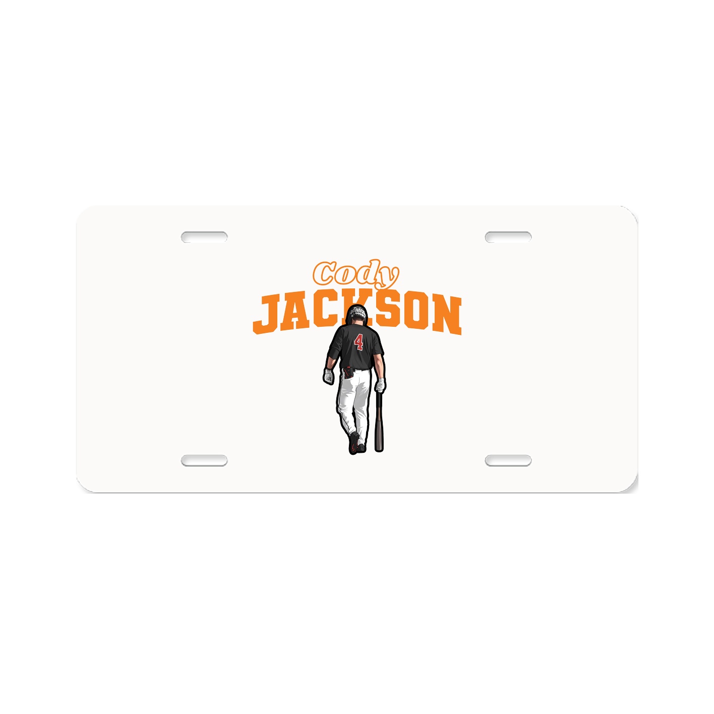 License Plate — Name Arch in Classic