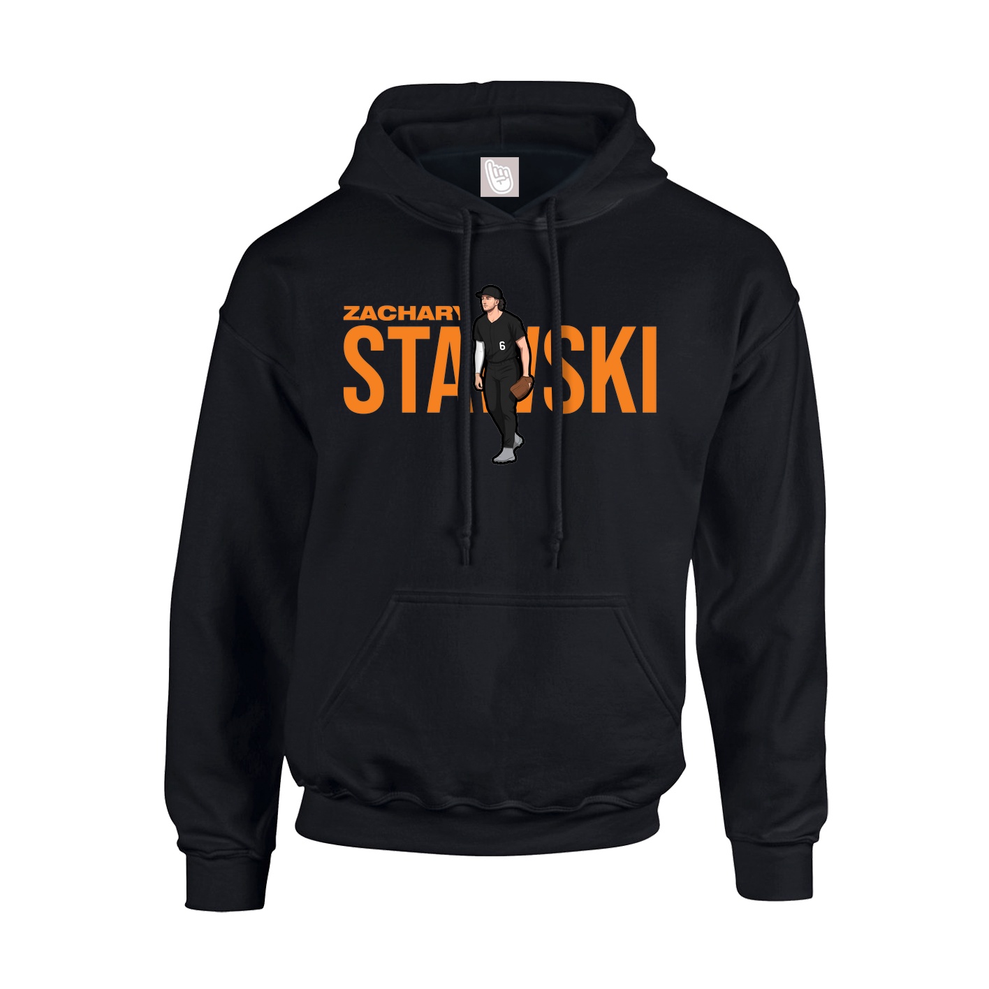 Hoodie — Player Name in Black