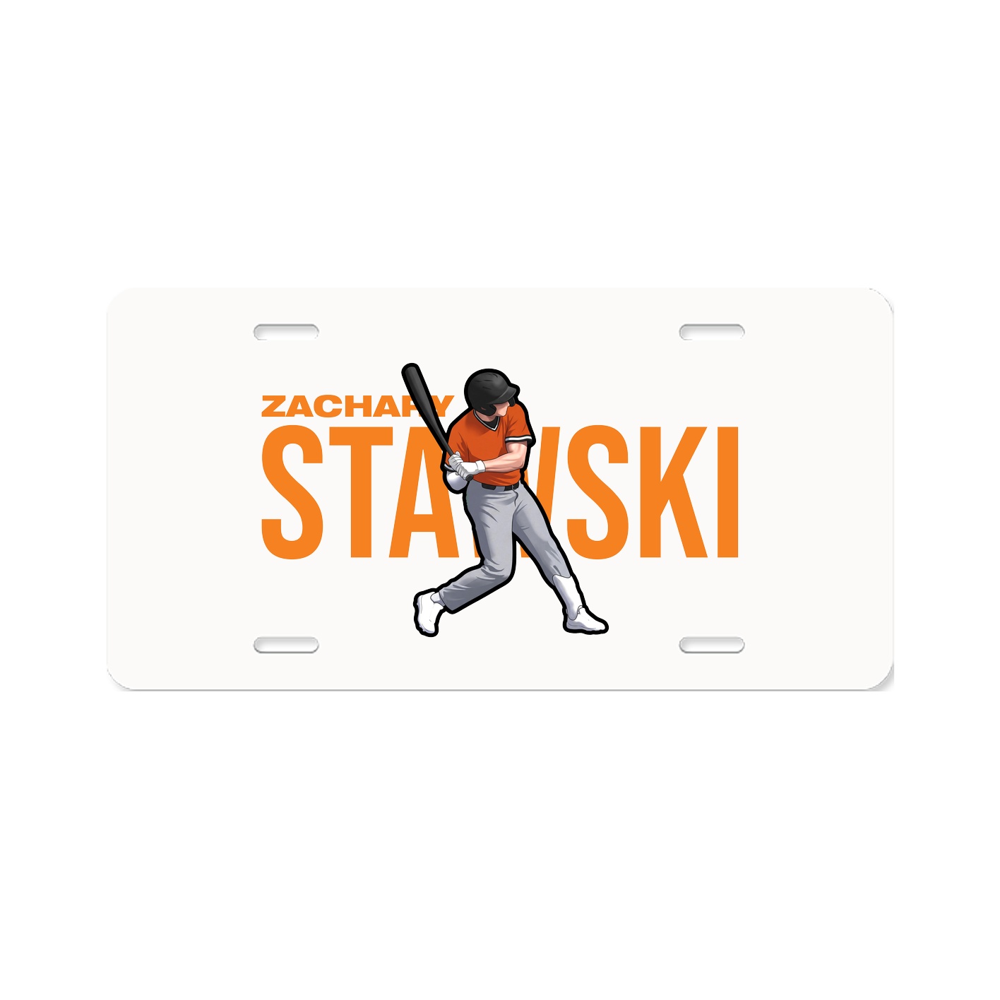 License Plate — Player Name in Classic