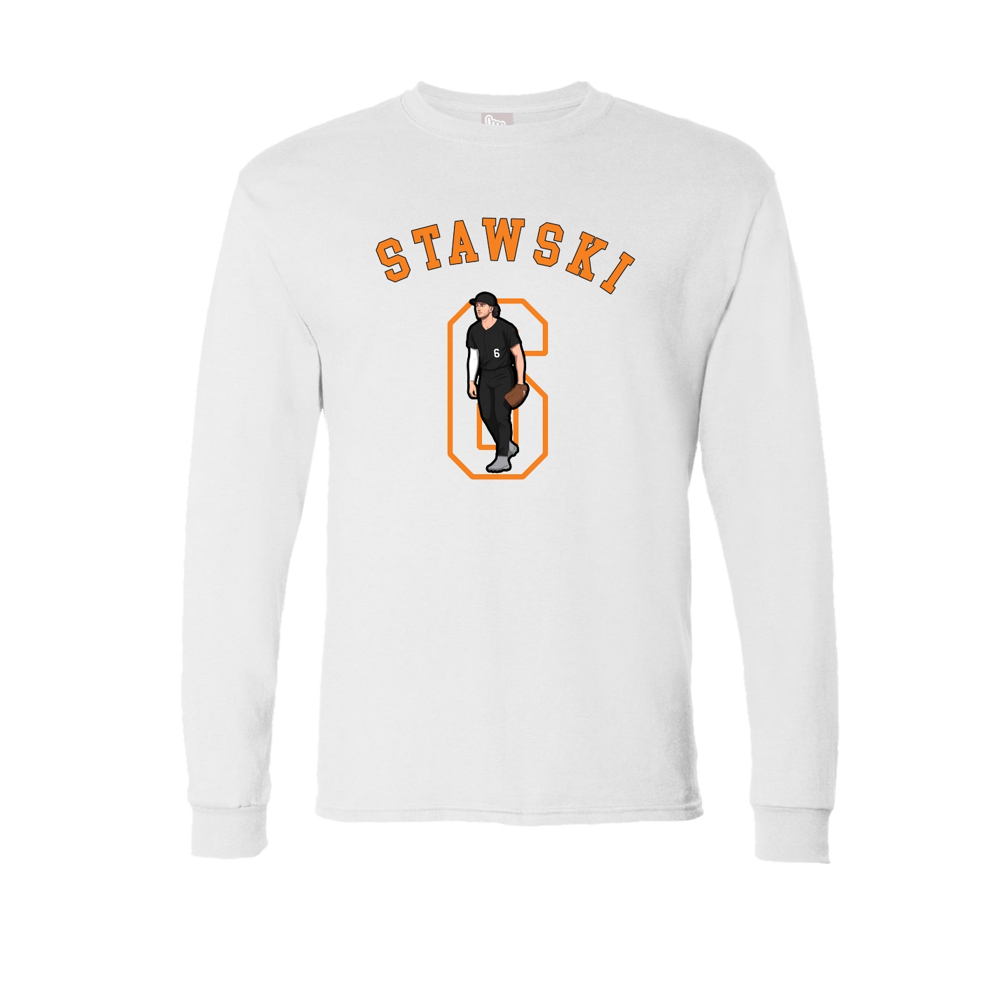 Long Sleeve Tee — Shirsey Arch in White