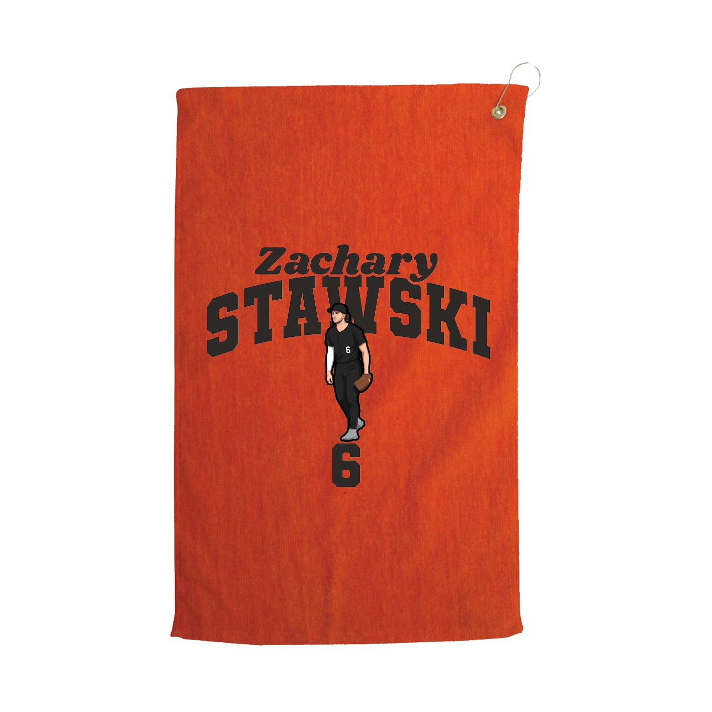 Golf Towel — Signature Arch in Orange