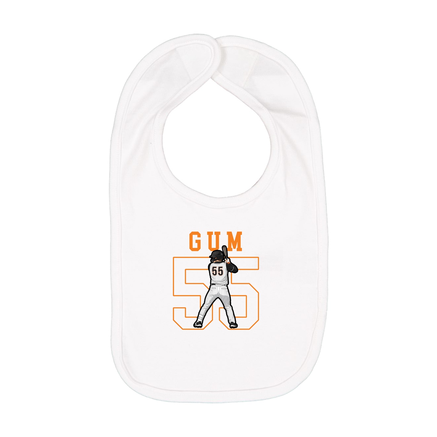 Infant Bib — Shirsey in White