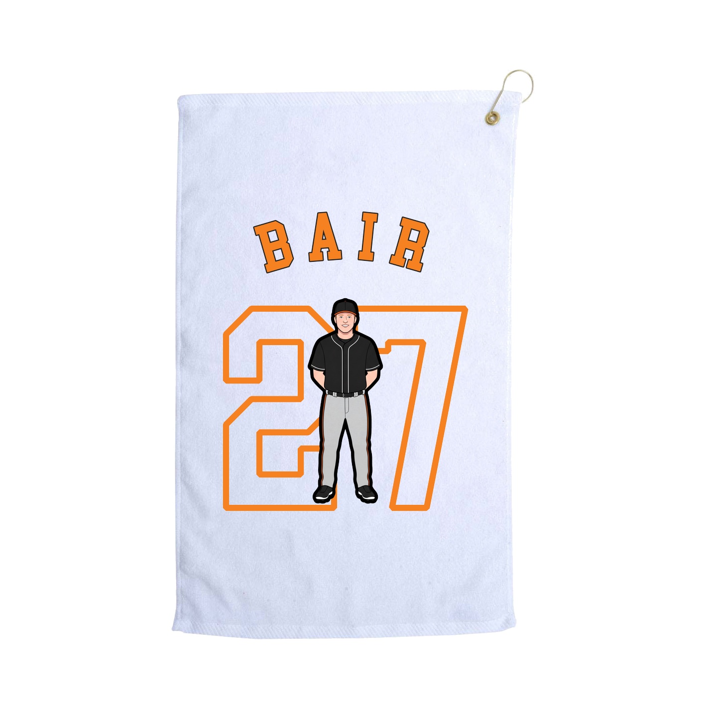 Golf Towel — Shirsey Arch in White
