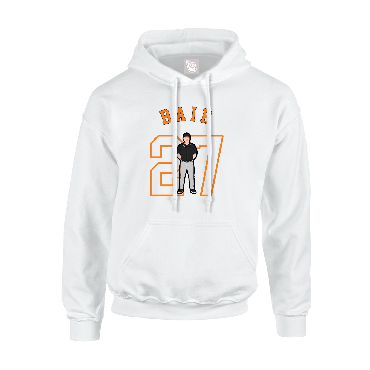 Hoodie — Shirsey Arch in White