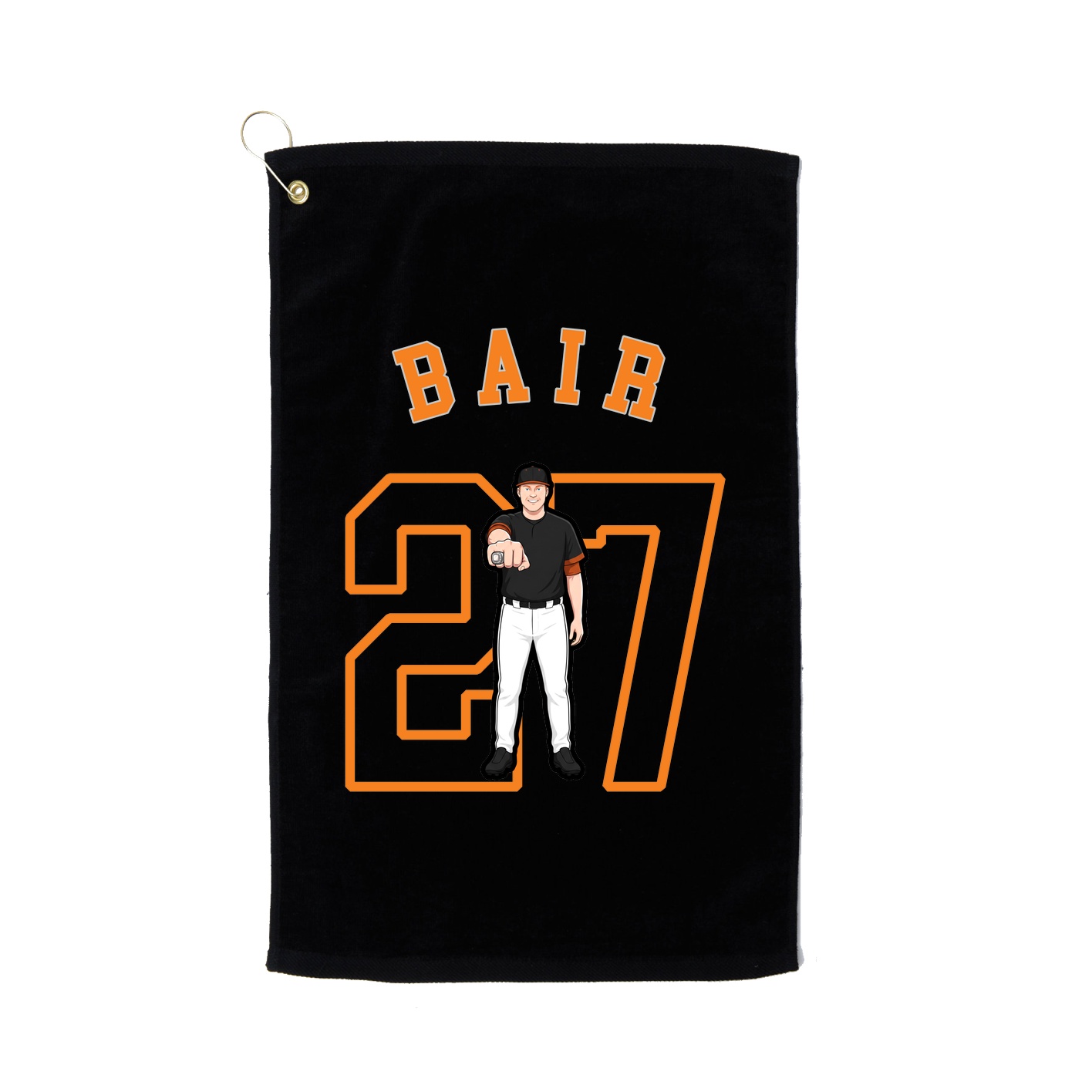 Golf Towel — Shirsey Arch in Black