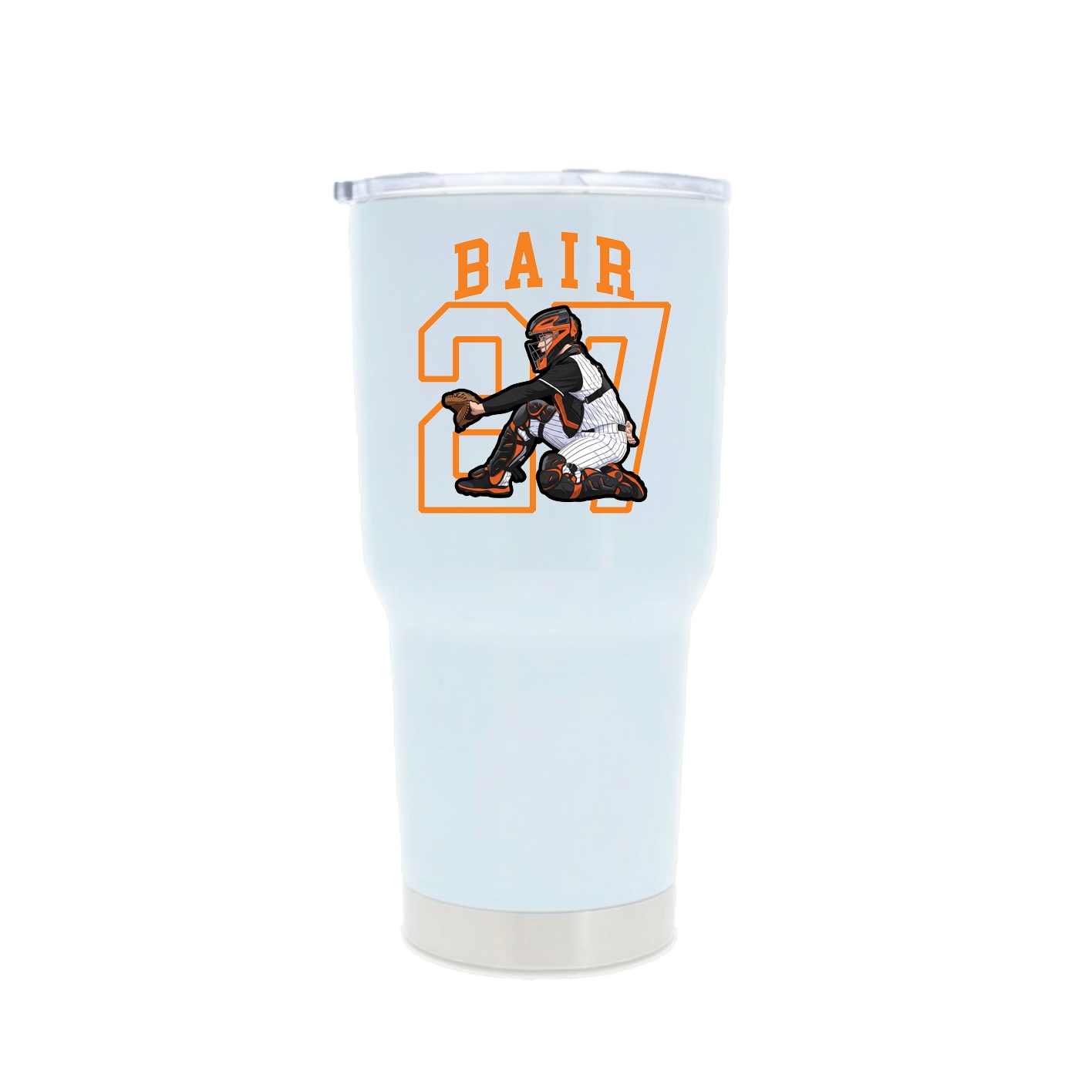 30oz Stainless Steel Tumbler — Shirsey in White