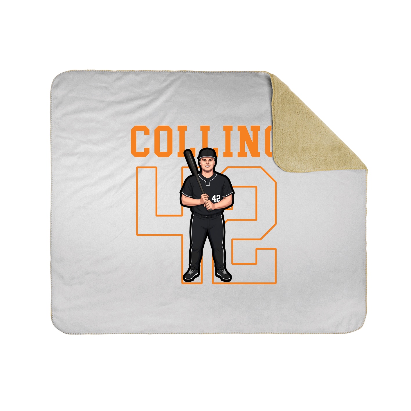 50x60 Sherpa Lined Throw Blanket