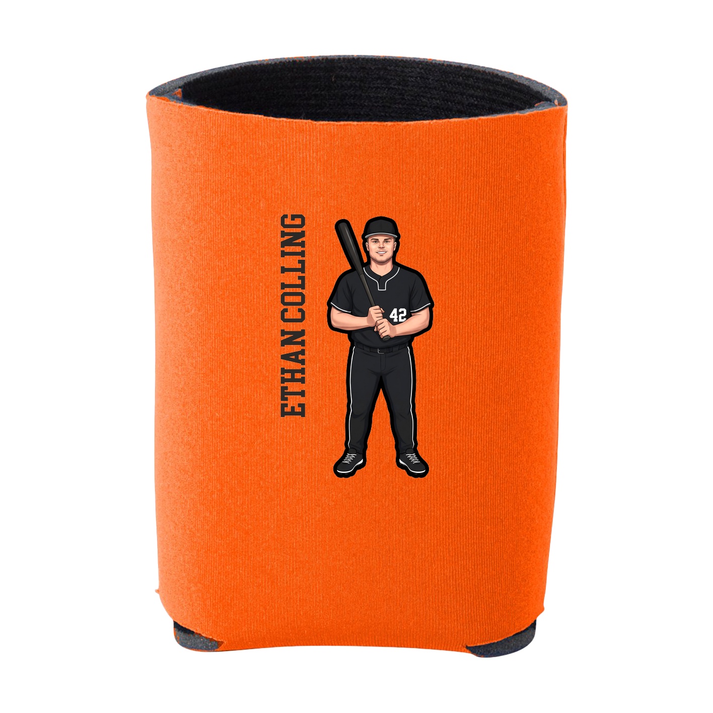 Can Holder — Name Vertical in Orange