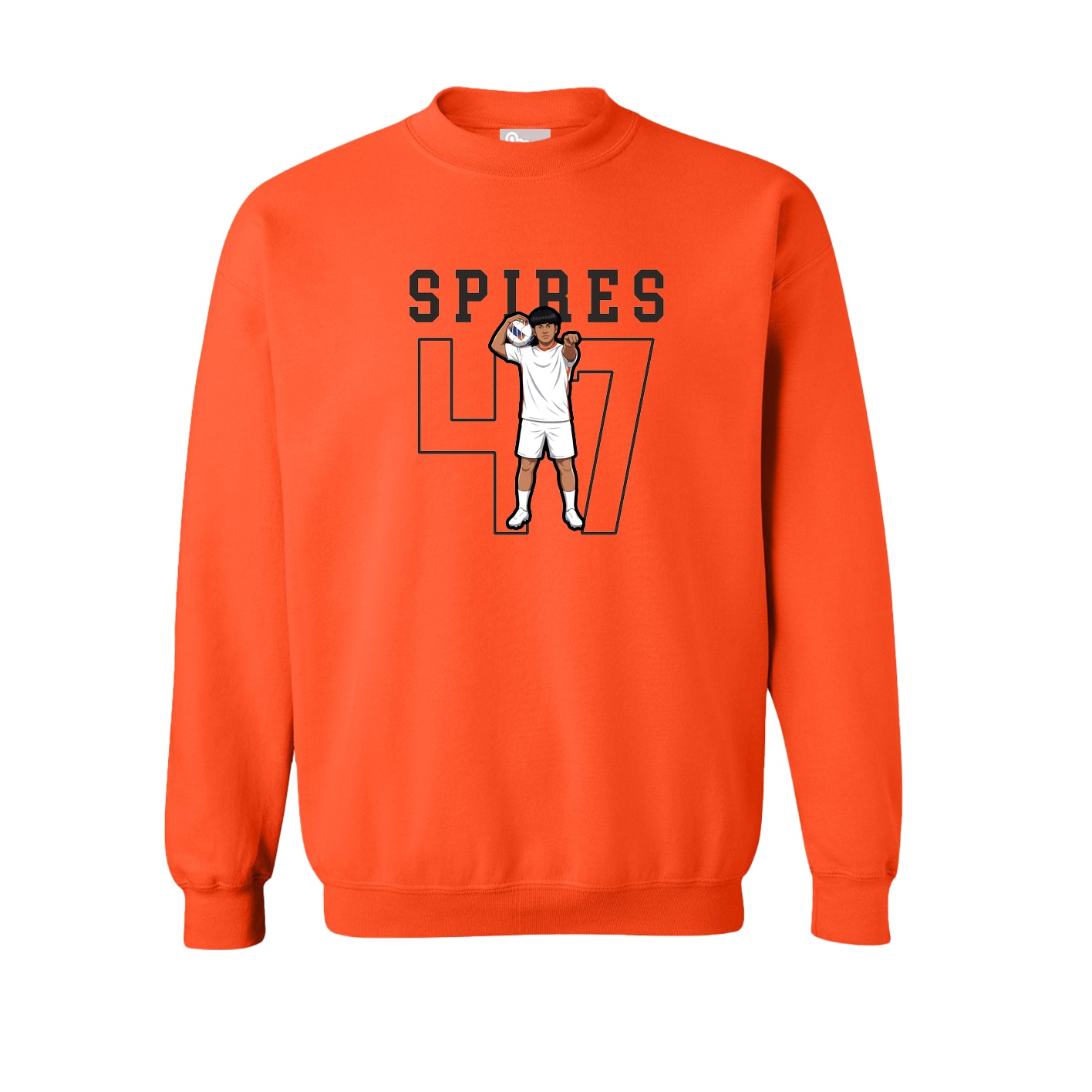 Fleece Crew — Shirsey in Orange