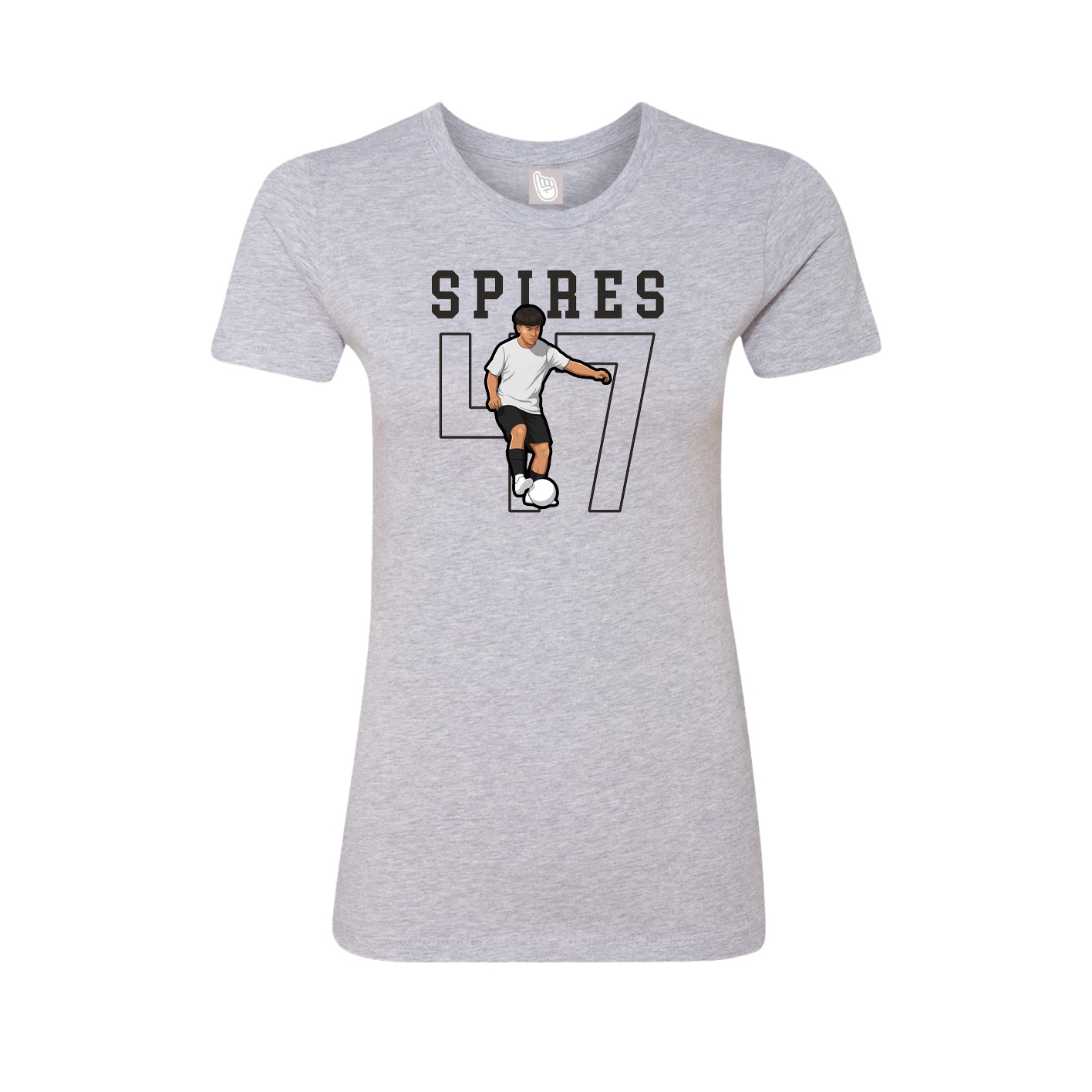 Fitted Women's Tee — Shirsey in Grey