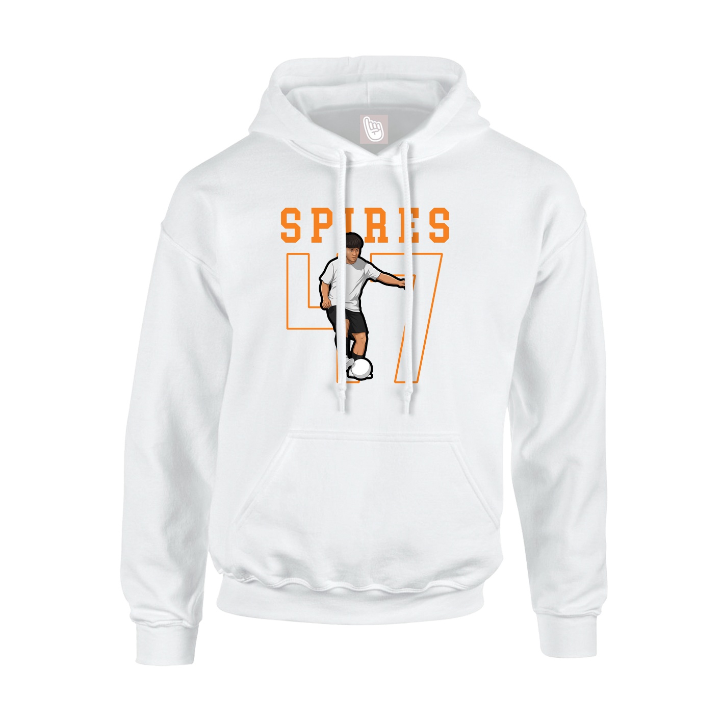 Hoodie — Shirsey in White