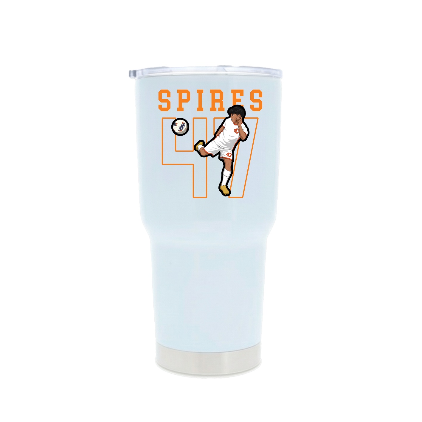 30oz Stainless Steel Tumbler — Shirsey in White