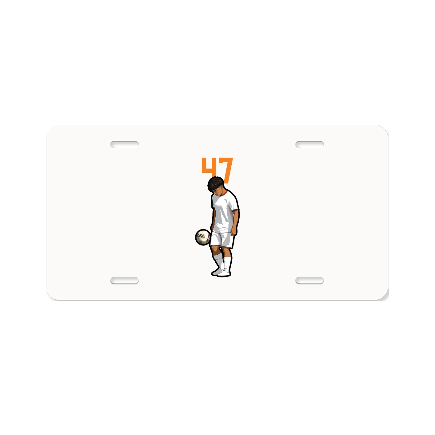 License Plate — Number Top in Classic