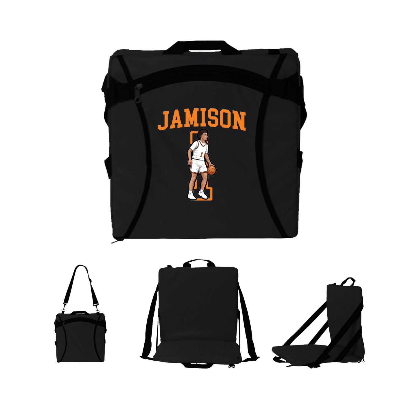 Folding Stadium Seat — Shirsey in Black