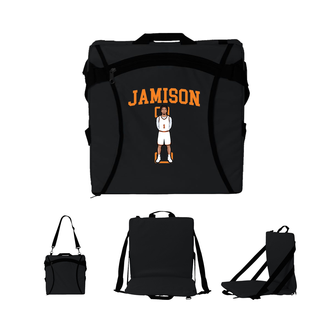 Folding Stadium Seat — Shirsey in Black
