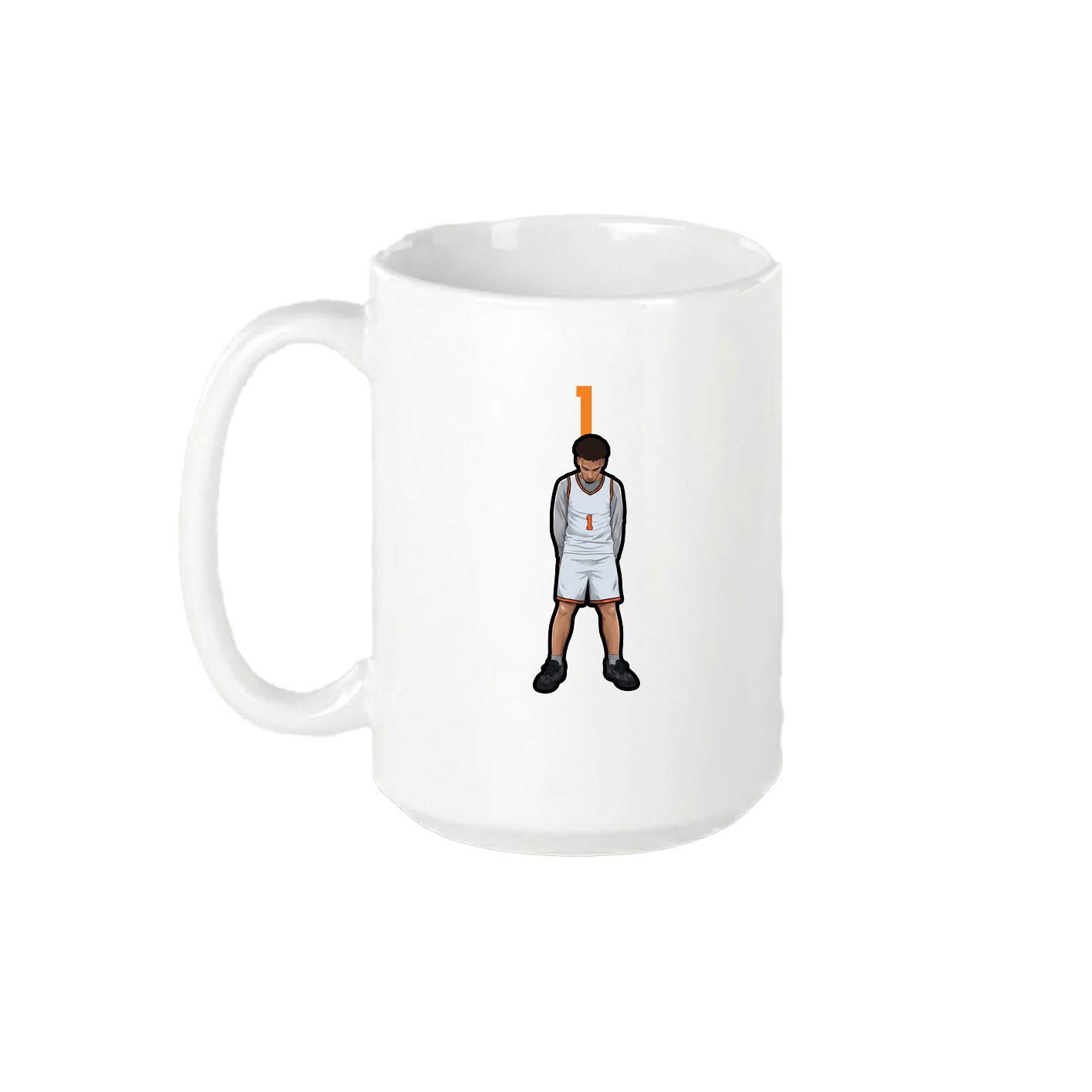 15oz Coffee Mug — Number Top in White