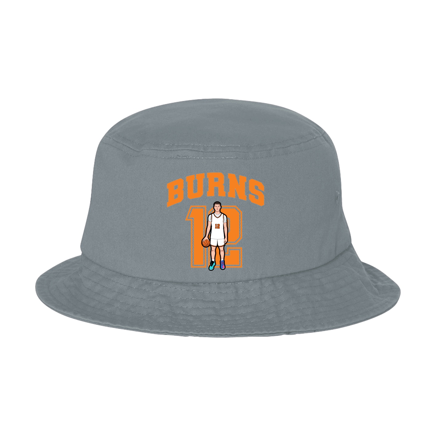 Bucket Cap — Number in Grey
