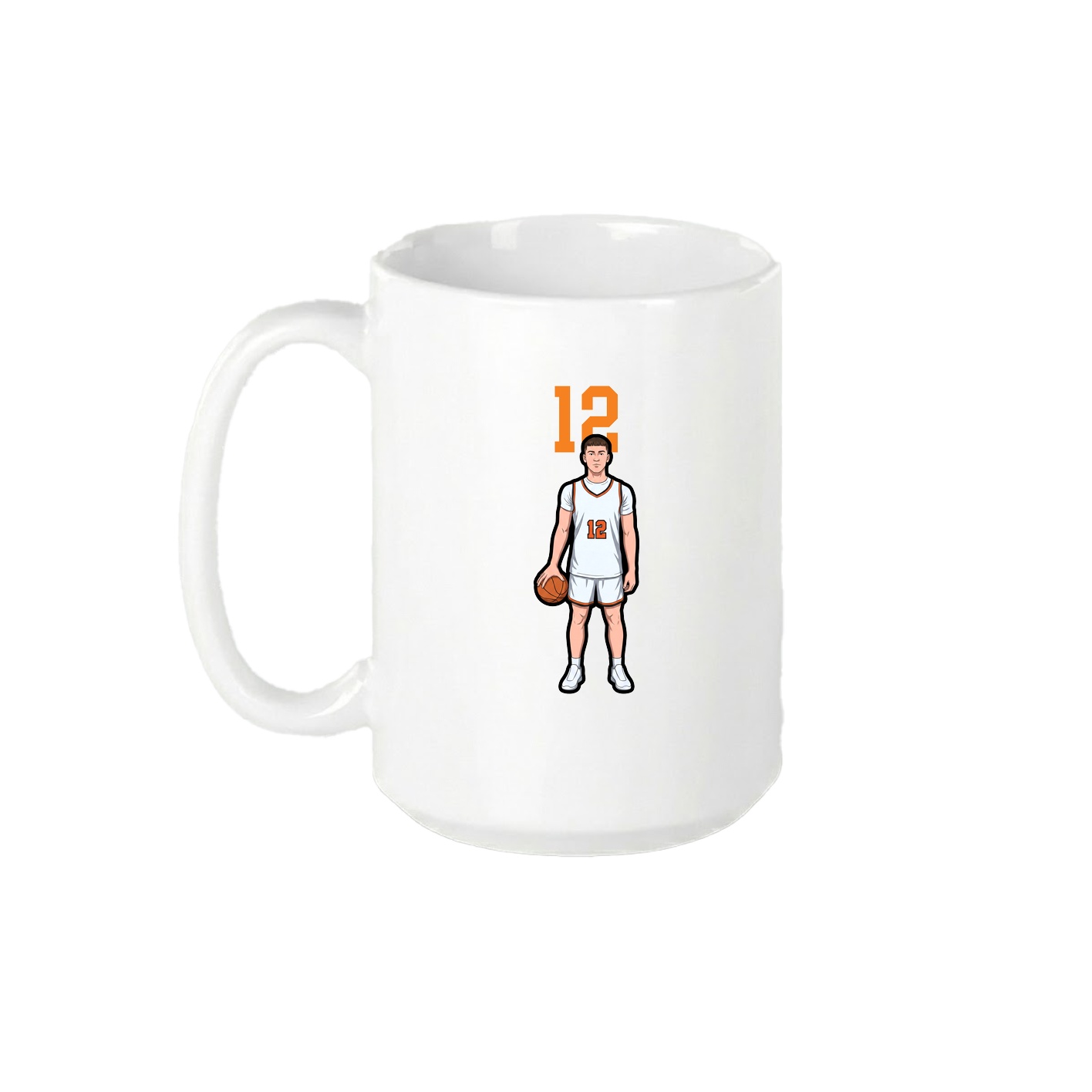 15oz Coffee Mug — Number Top in White