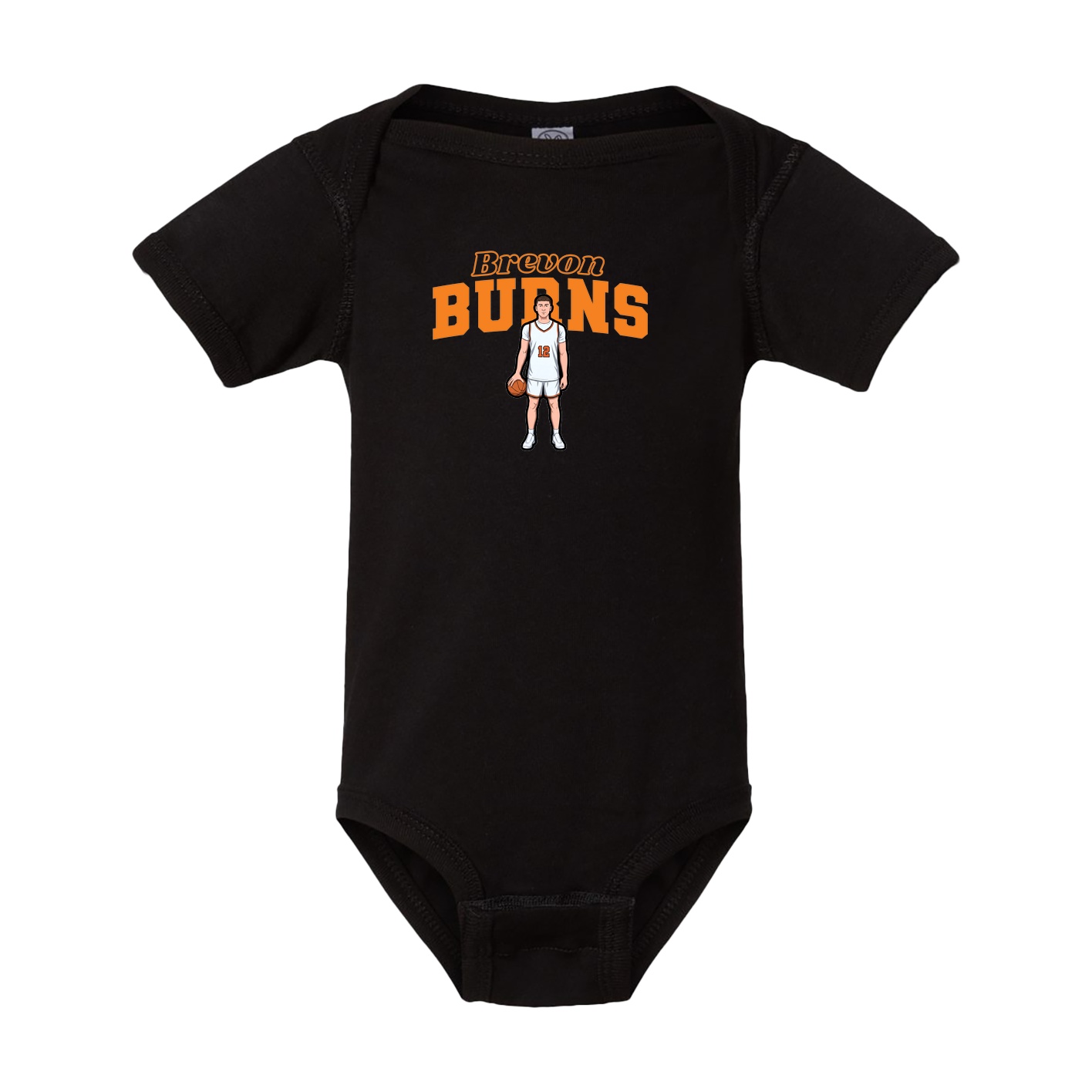 Baby Onesie — Name Arch in Black