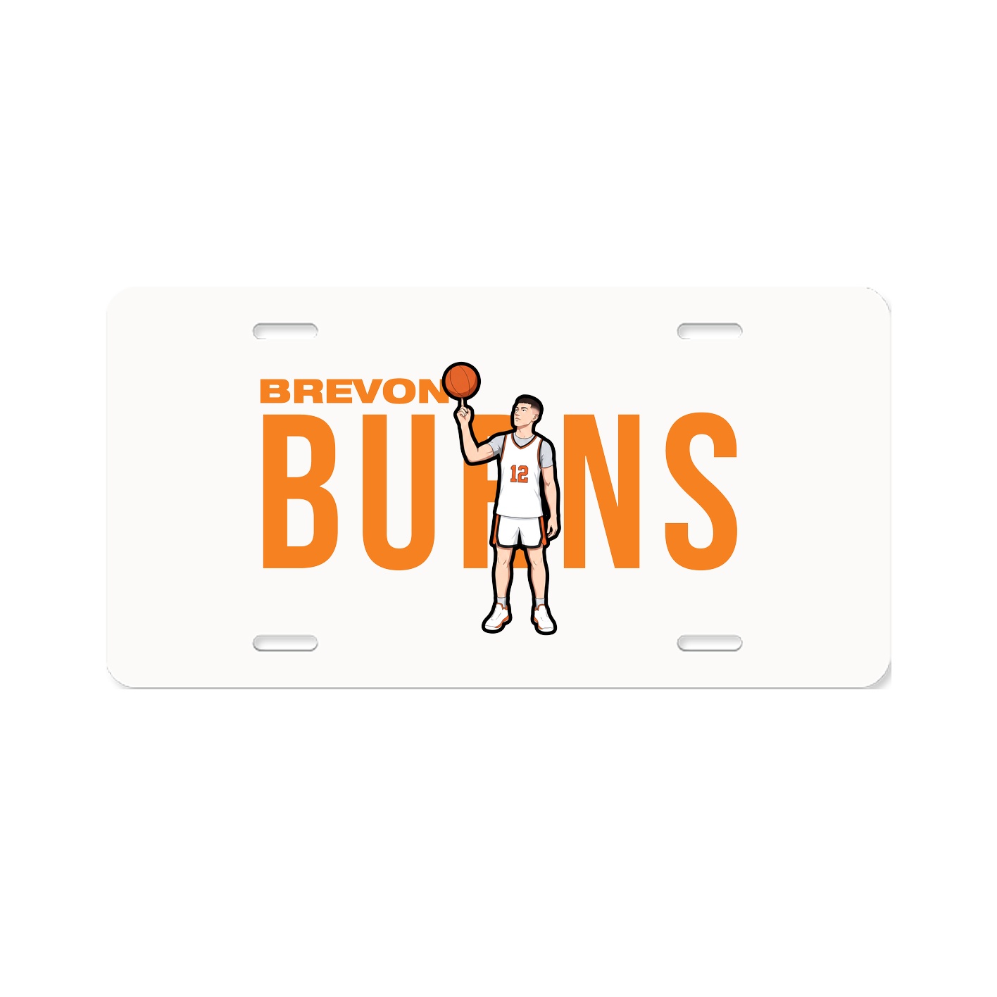 License Plate — Player Name in Classic