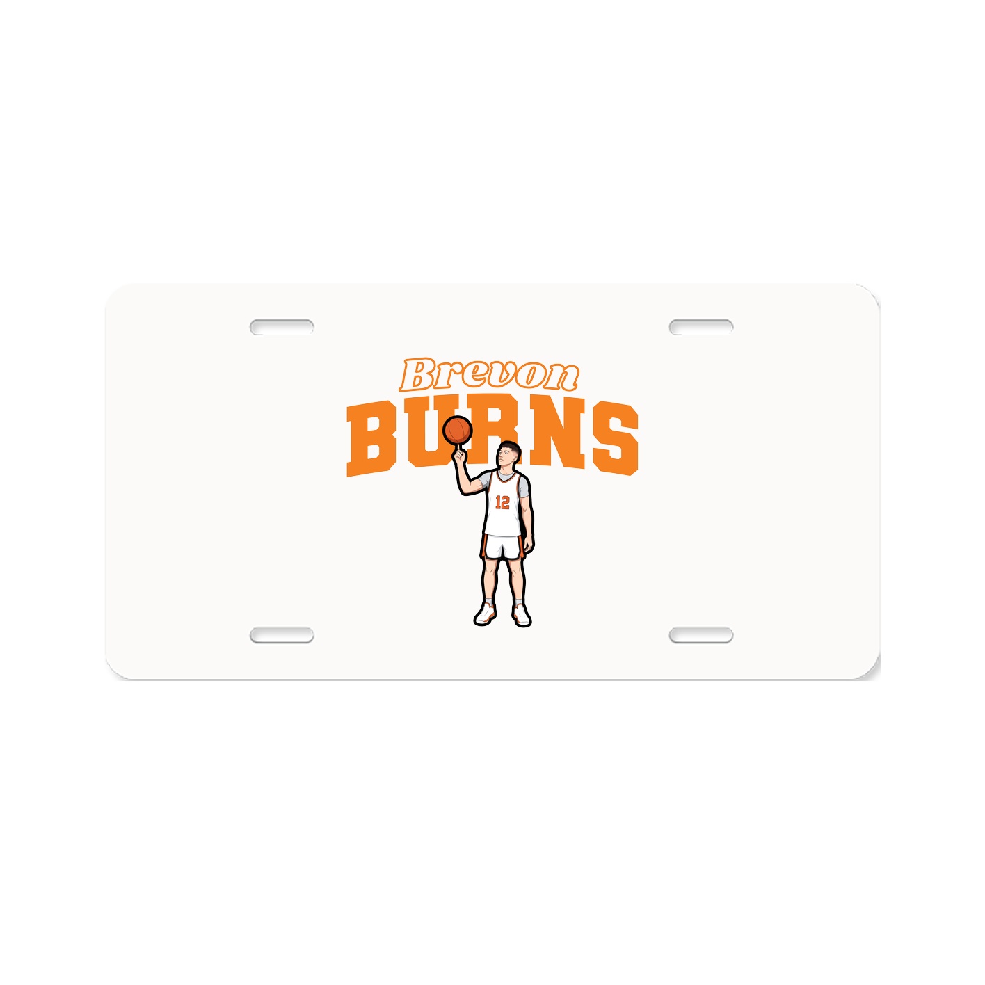 License Plate — Name Arch in Classic
