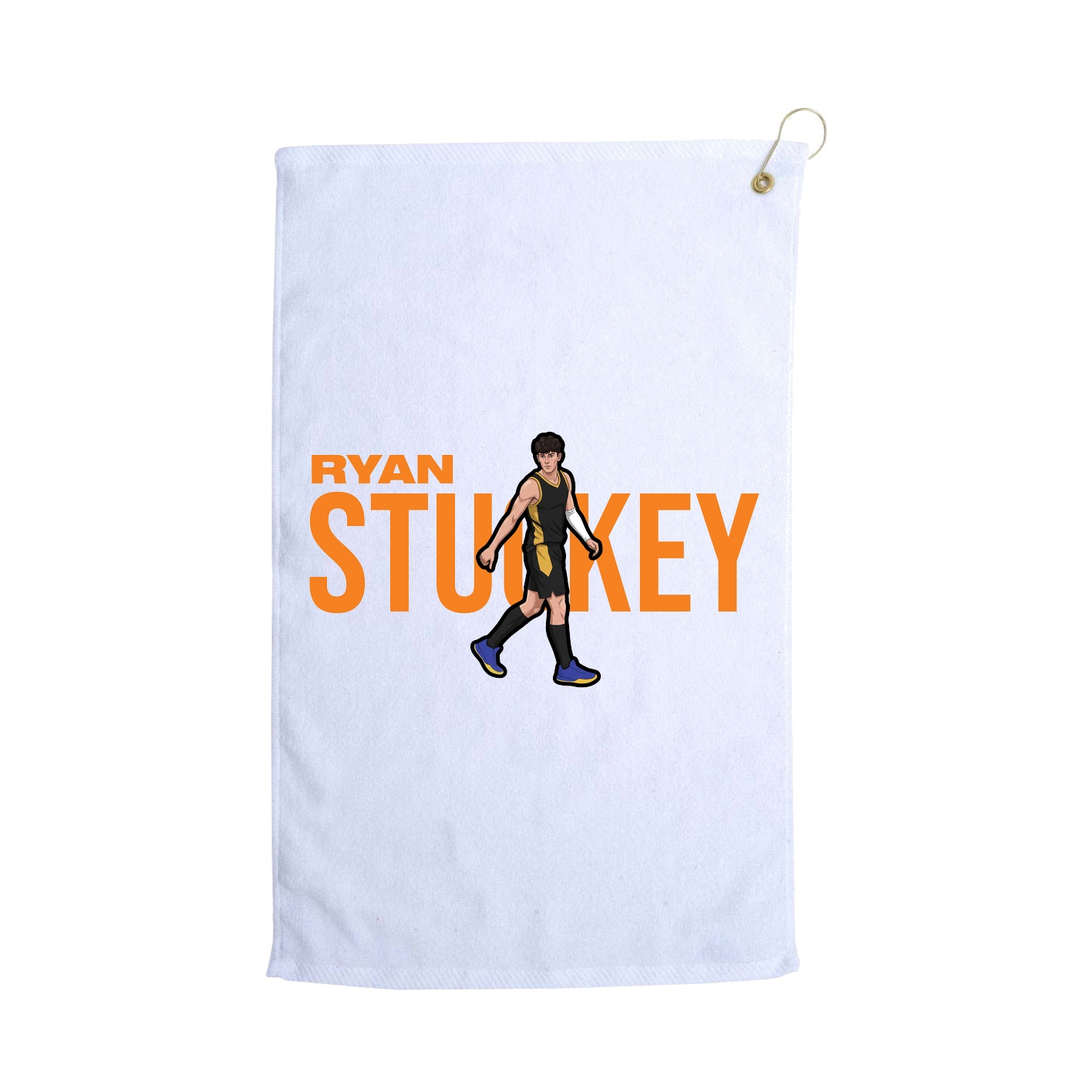 Golf Towel — Player Name in White