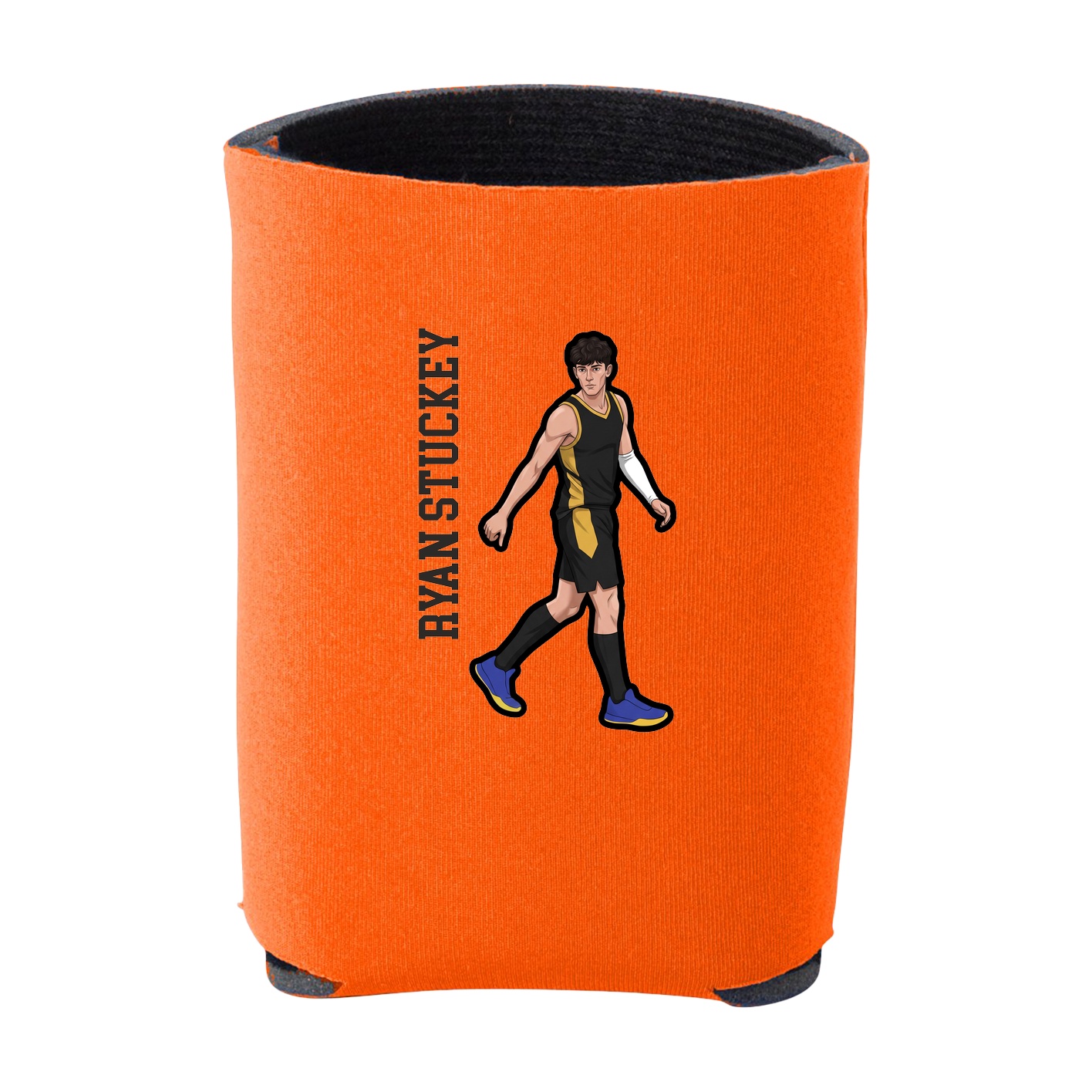 Can Holder — Name Vertical in Orange