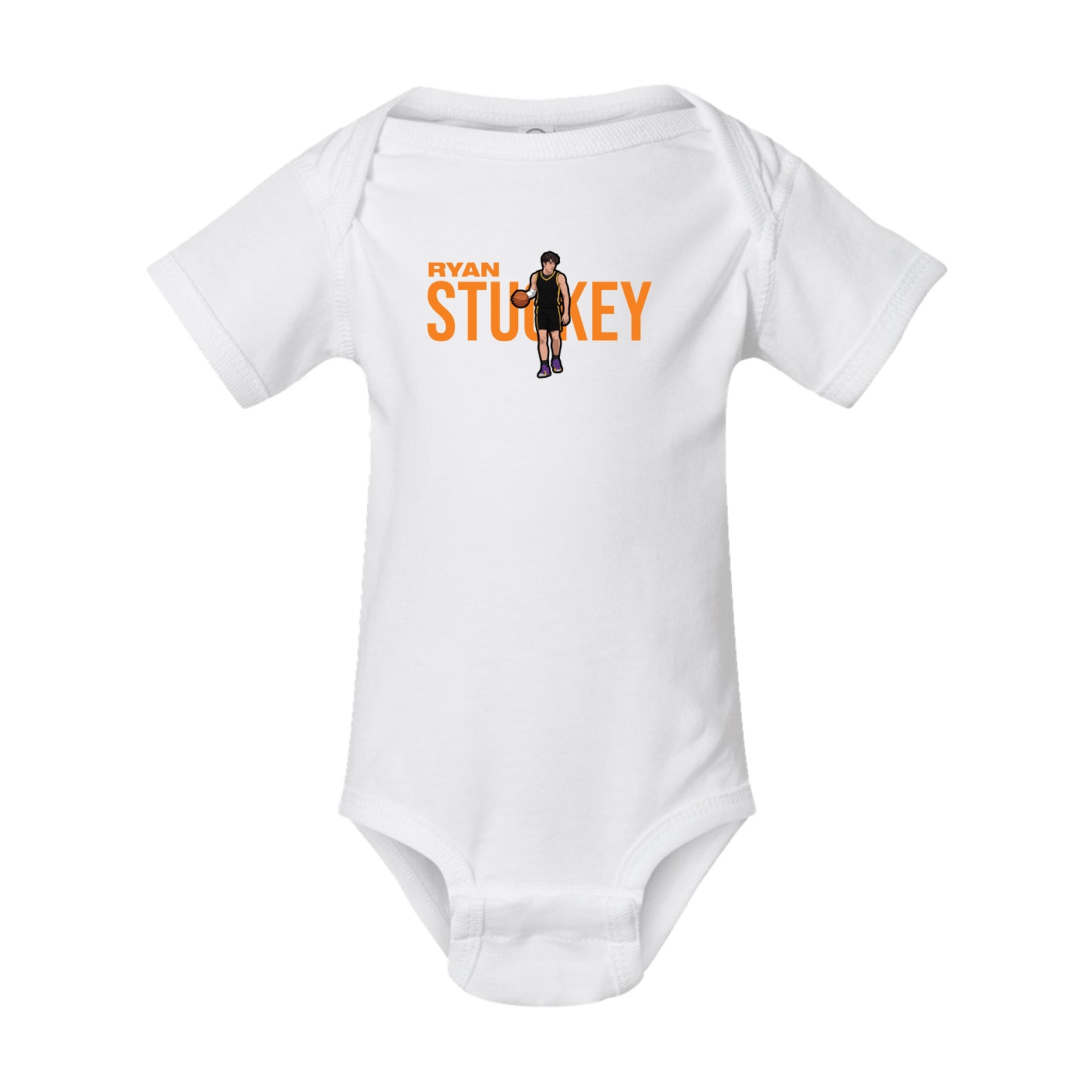 Baby Onesie — Player Name in White