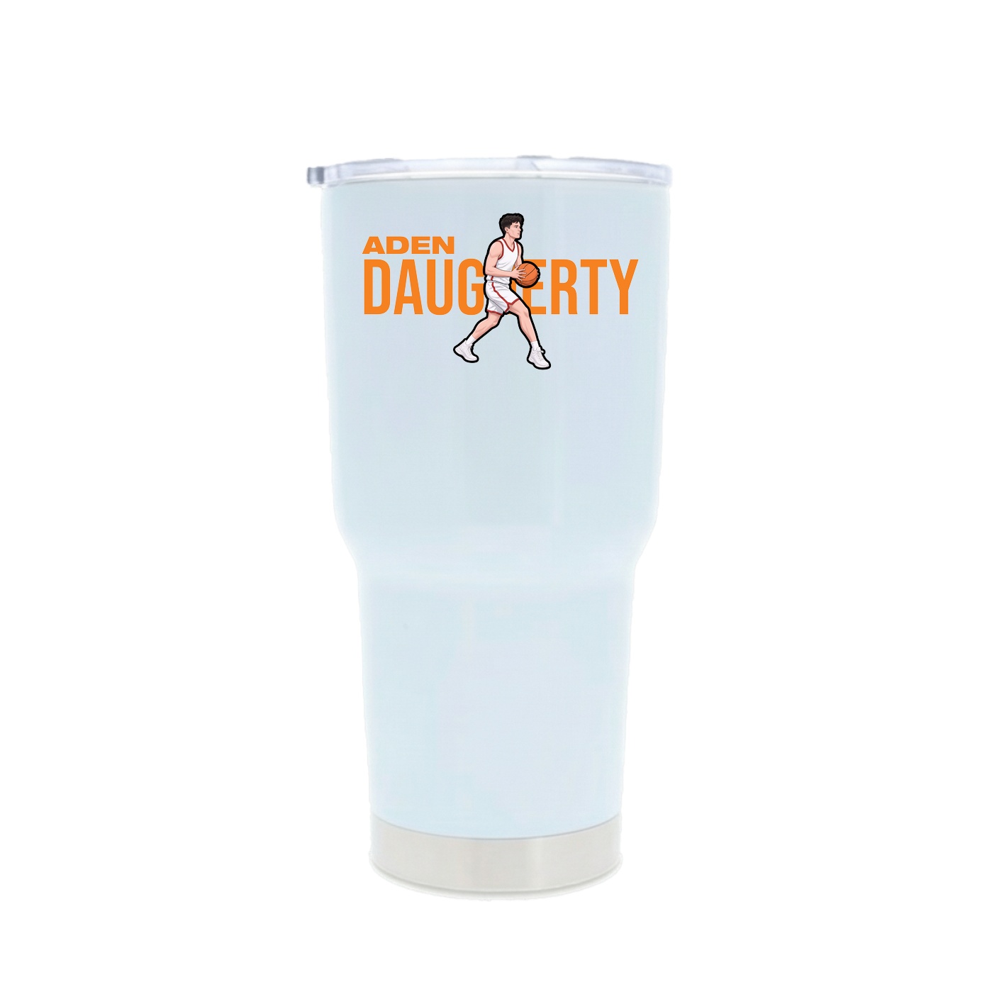 30oz Stainless Steel Tumbler — Player Name in White
