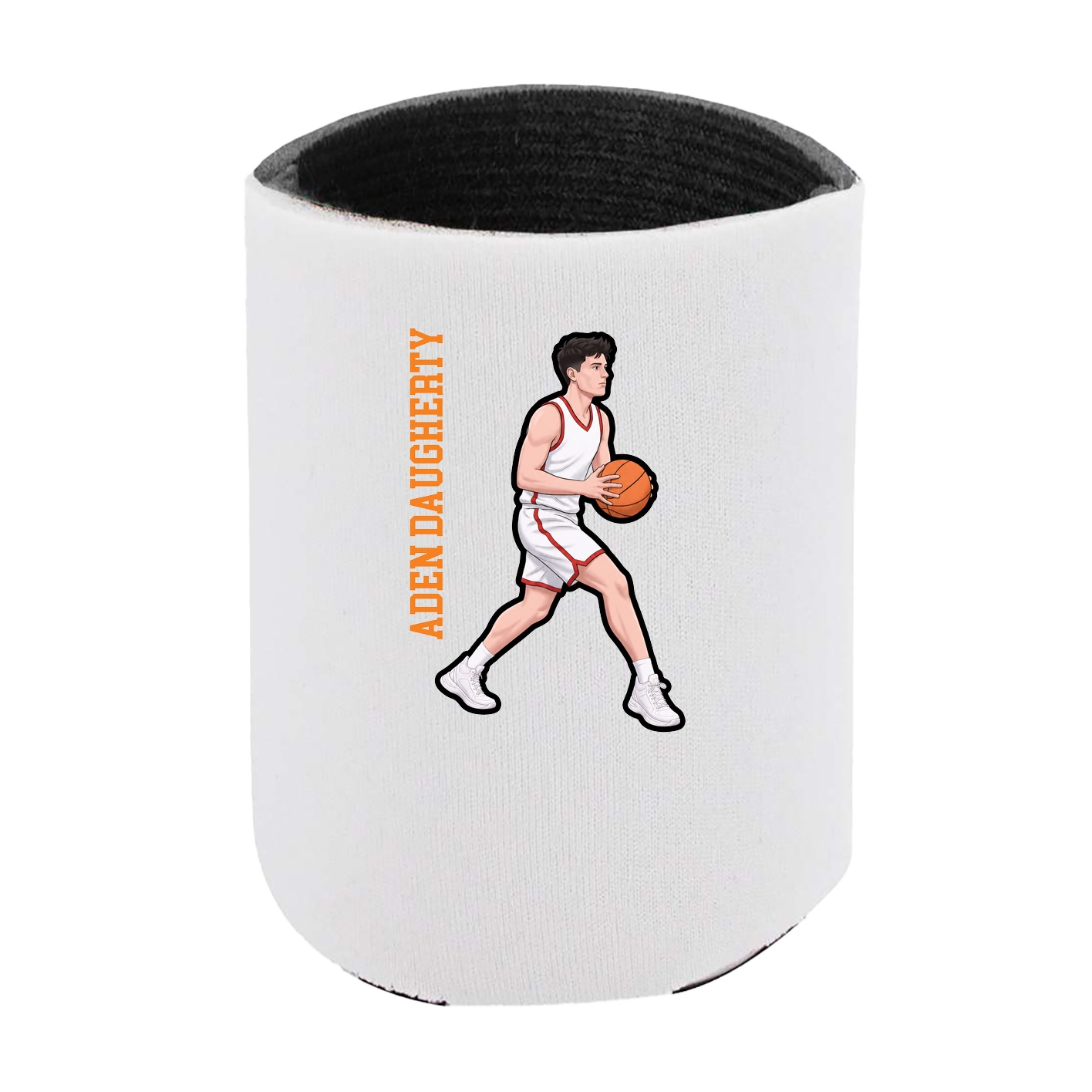 Can Holder — Name Vertical in White
