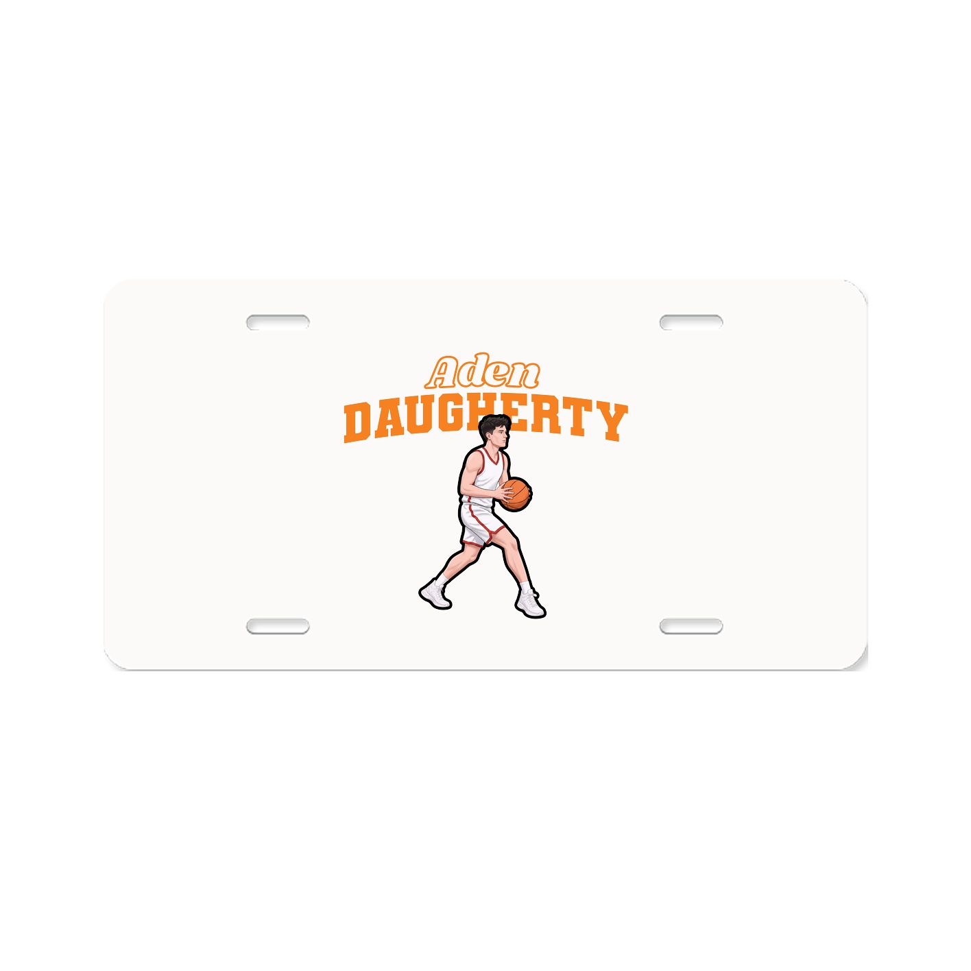 License Plate — Name Arch in Classic