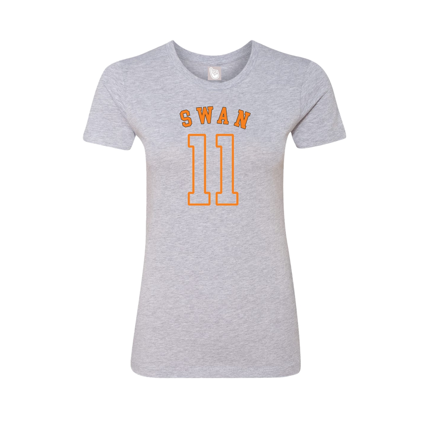 Fitted Women's Tee — Shirsey Arch in Grey